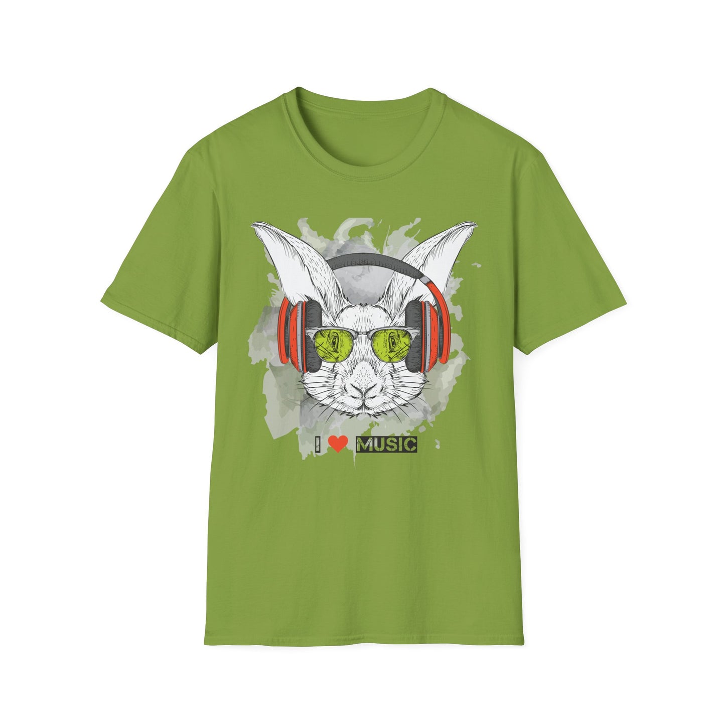 I love Music Animals Shirts, Shirt with Animals, Animals with Headphones Shirt