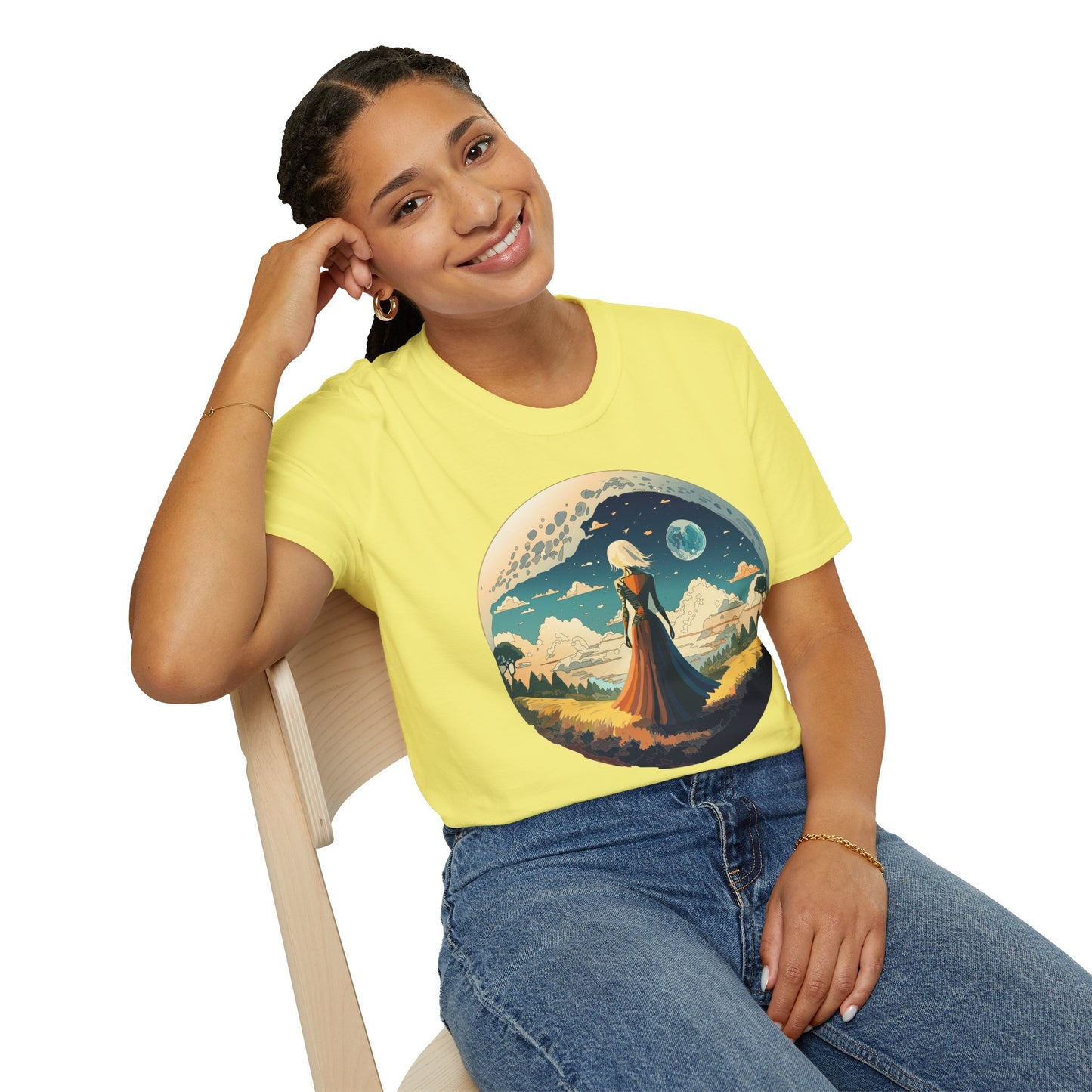 Vintage Illustration Graphic Design Unisex Softstyle 100 Cotton Tee 21