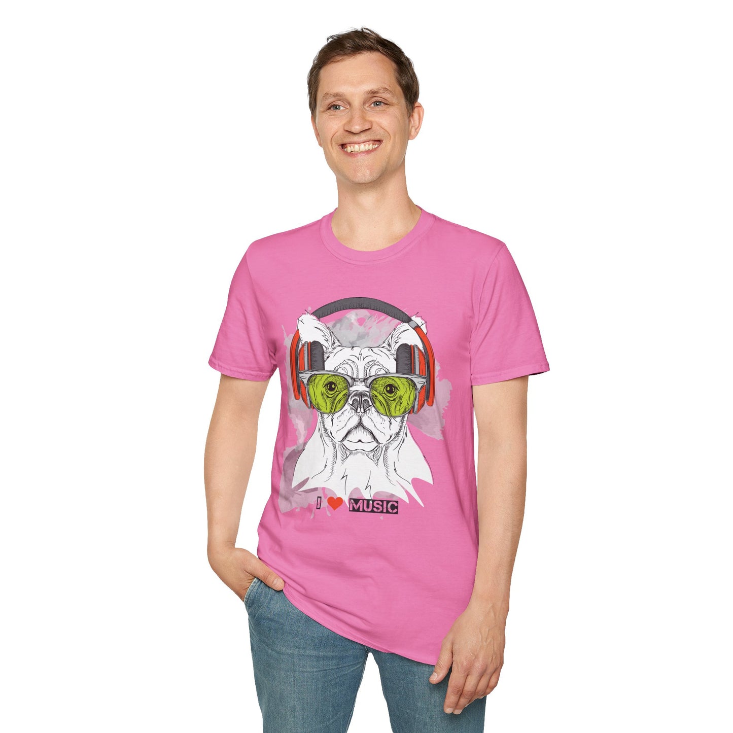 I love Music Animals Shirts, Shirt with Animals, Animals with Headphones Shirt