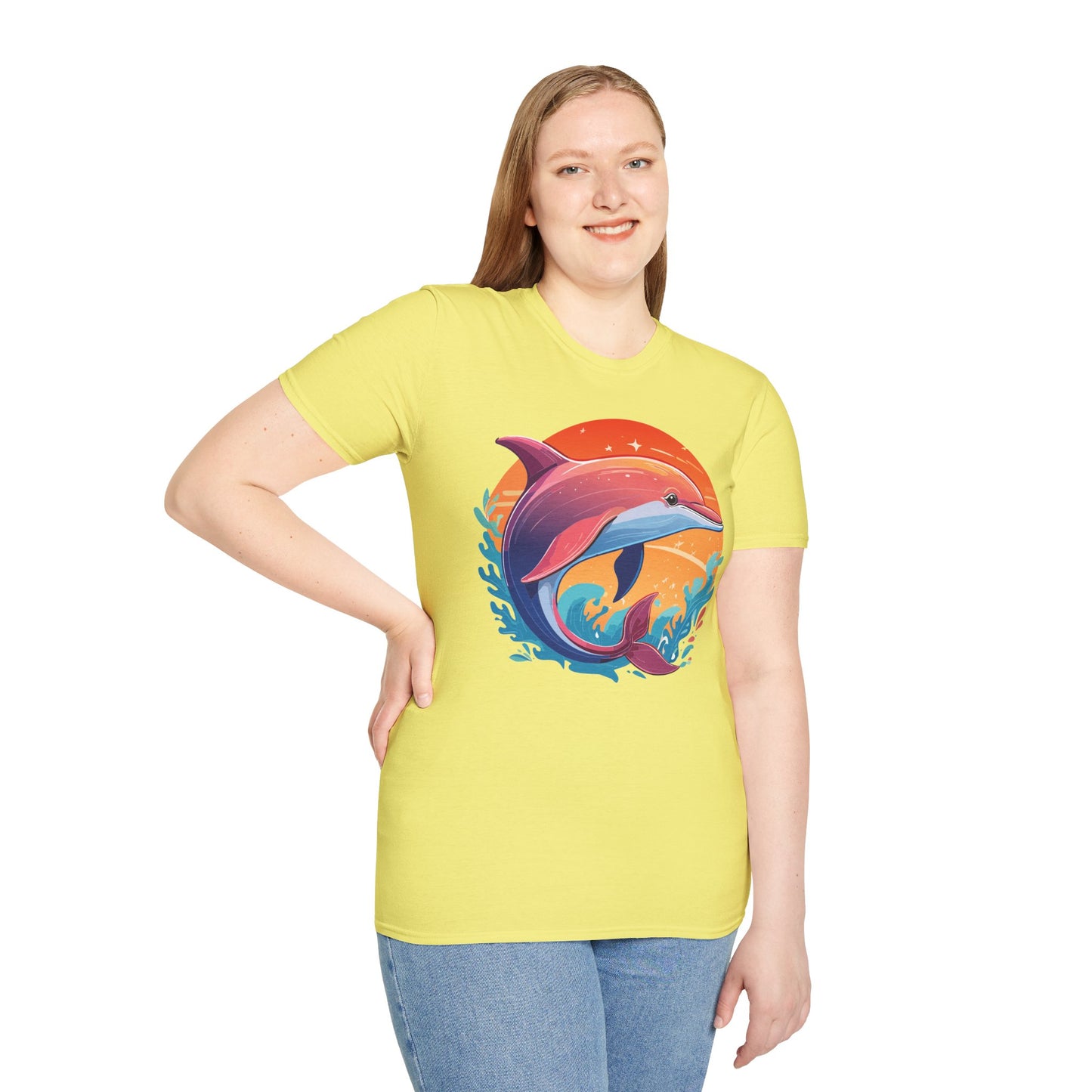 Dolphin Shirts, Shirt with Dolphin, Fish Tee Shirt, Animal Shirt
