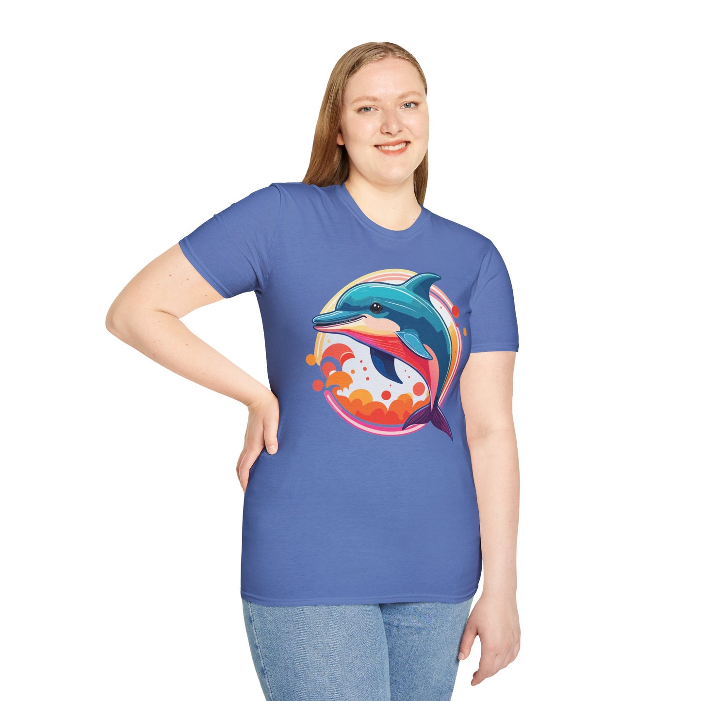 Dolphin Shirts, Shirt with Dolphin, Fish Tee Shirt, Animal Shirt