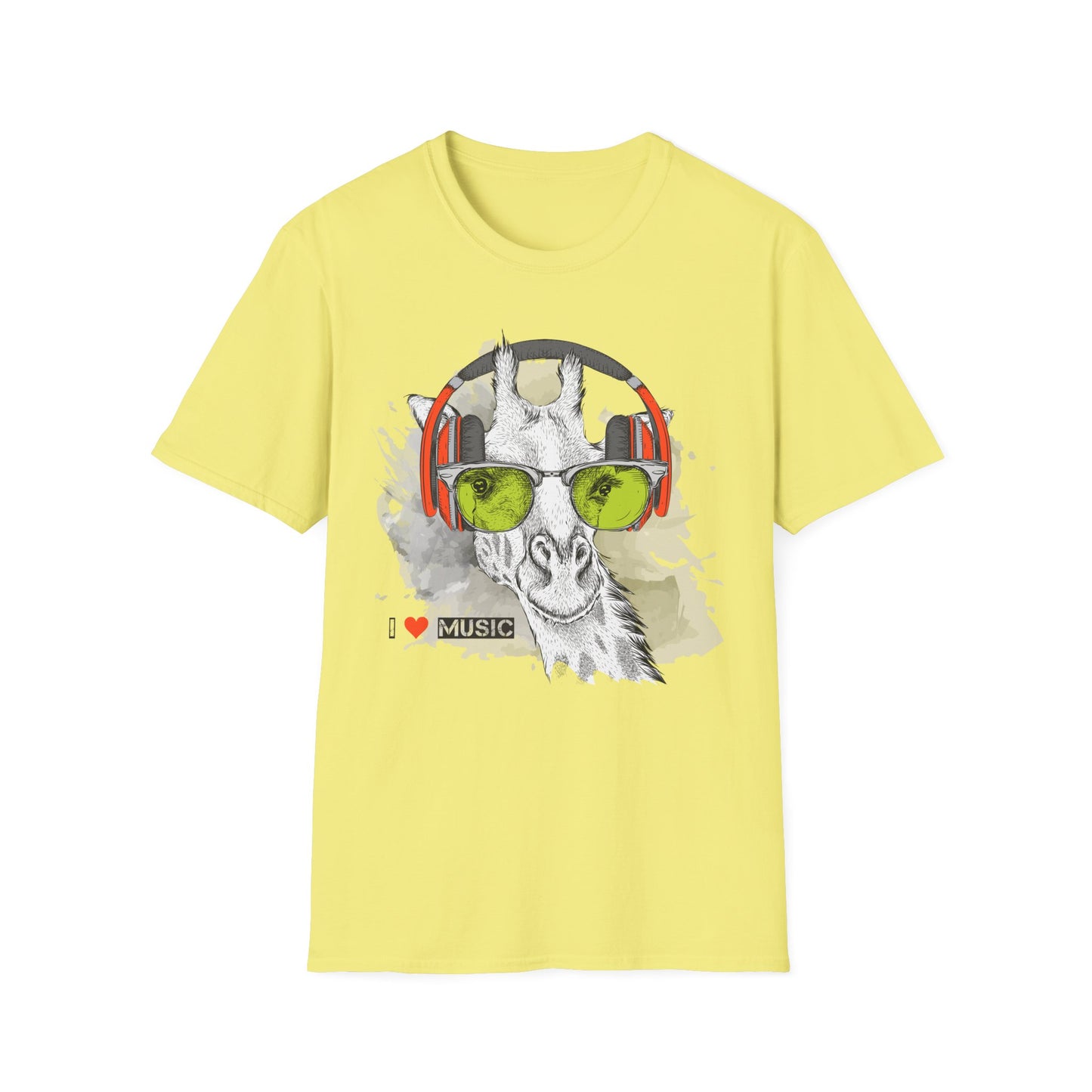 I love Music Animals Shirts, Shirt with Animals, Animals with Headphones Shirt