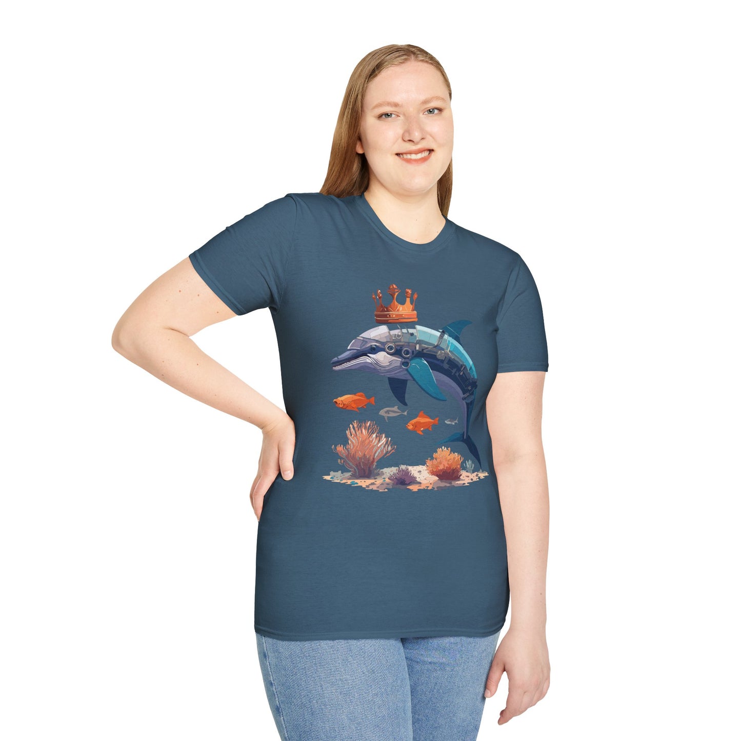 Dolphin Shirts, Shirt with Dolphin, Fish Tee Shirt, Animal Shirt