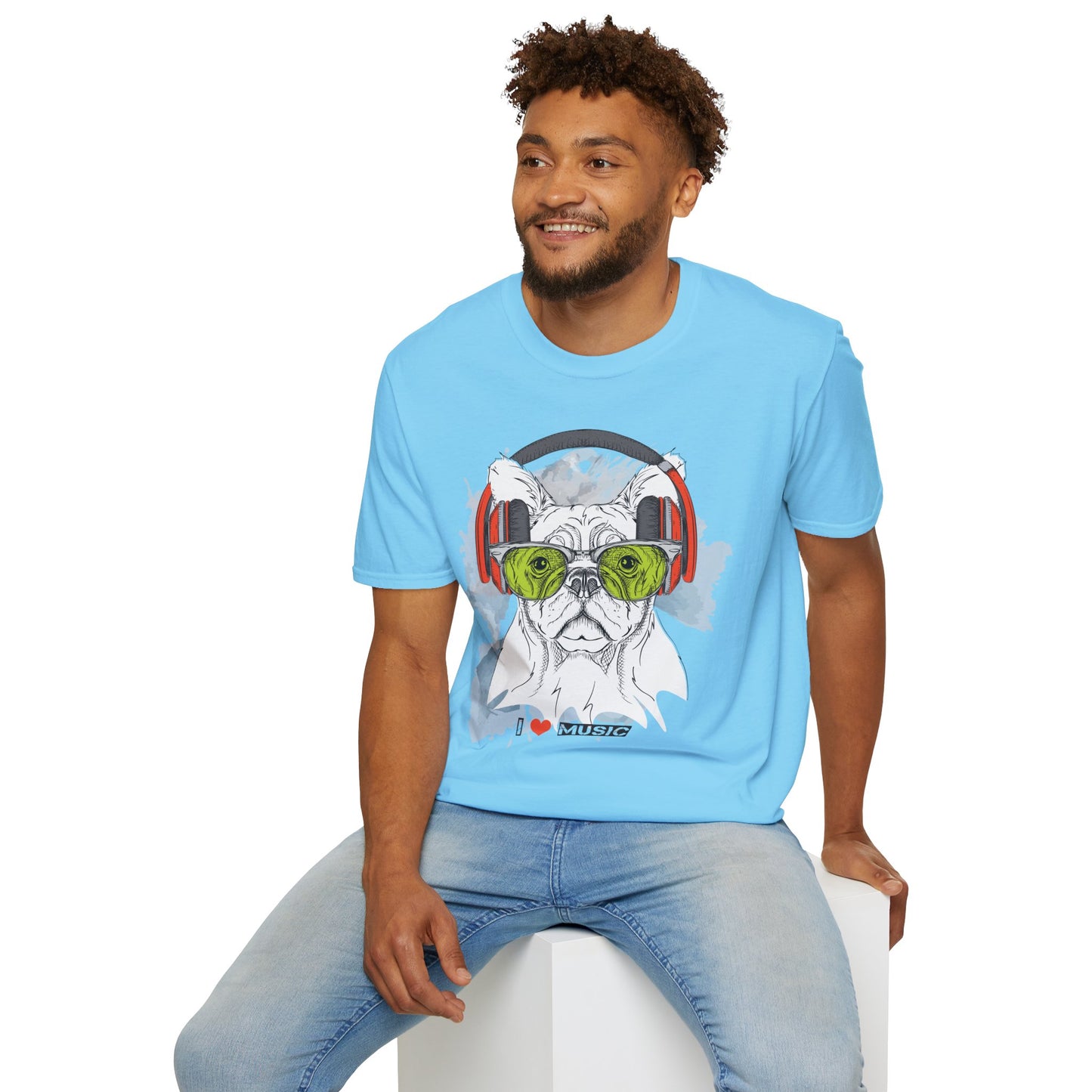 I love Music Animals Shirts, Shirt with Animals, Animals with Headphones Shirt