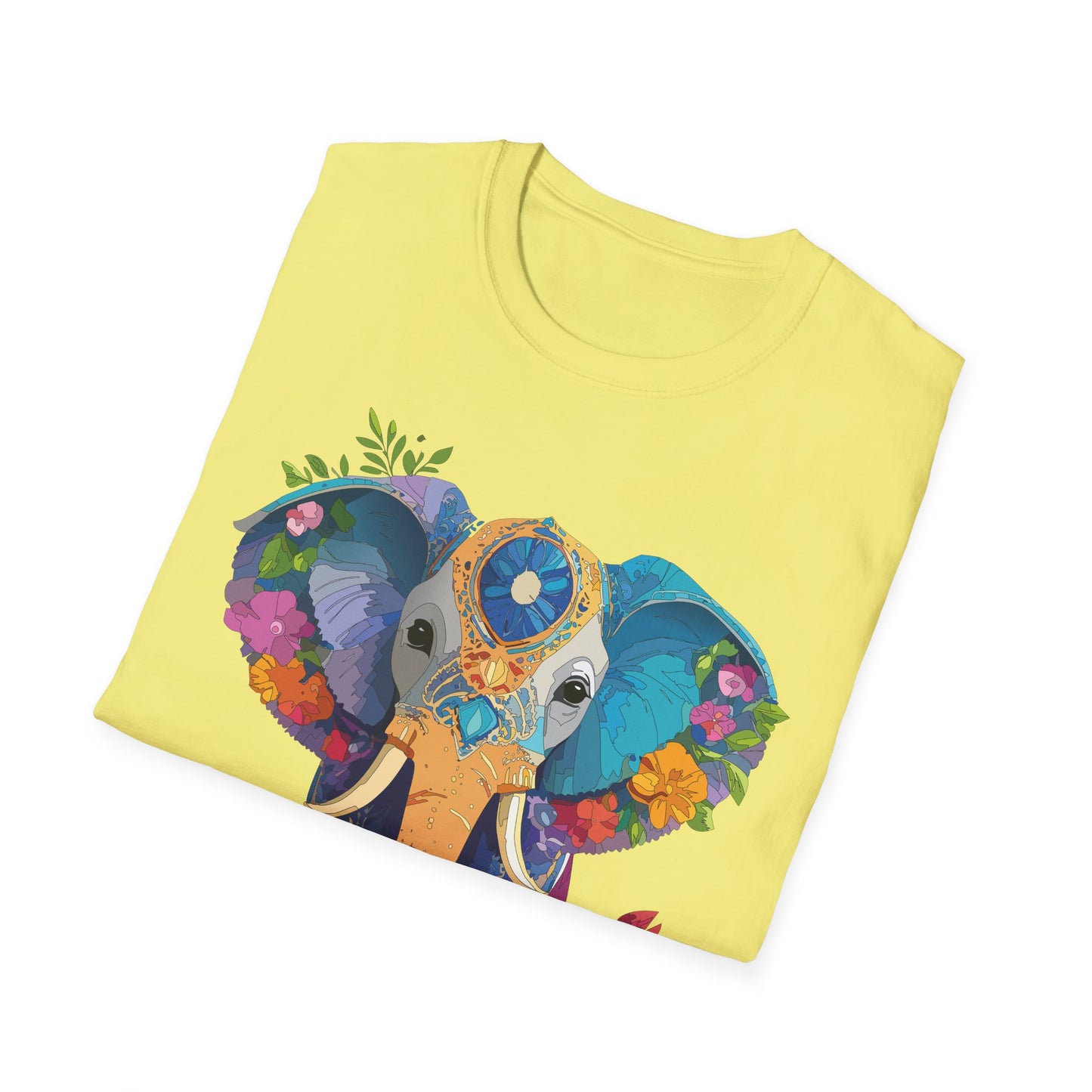 Elephant Shirt, T Shirt with Elephant, Elephant on T Shirt, T Shirt with Animation, Animals Tee Shirt