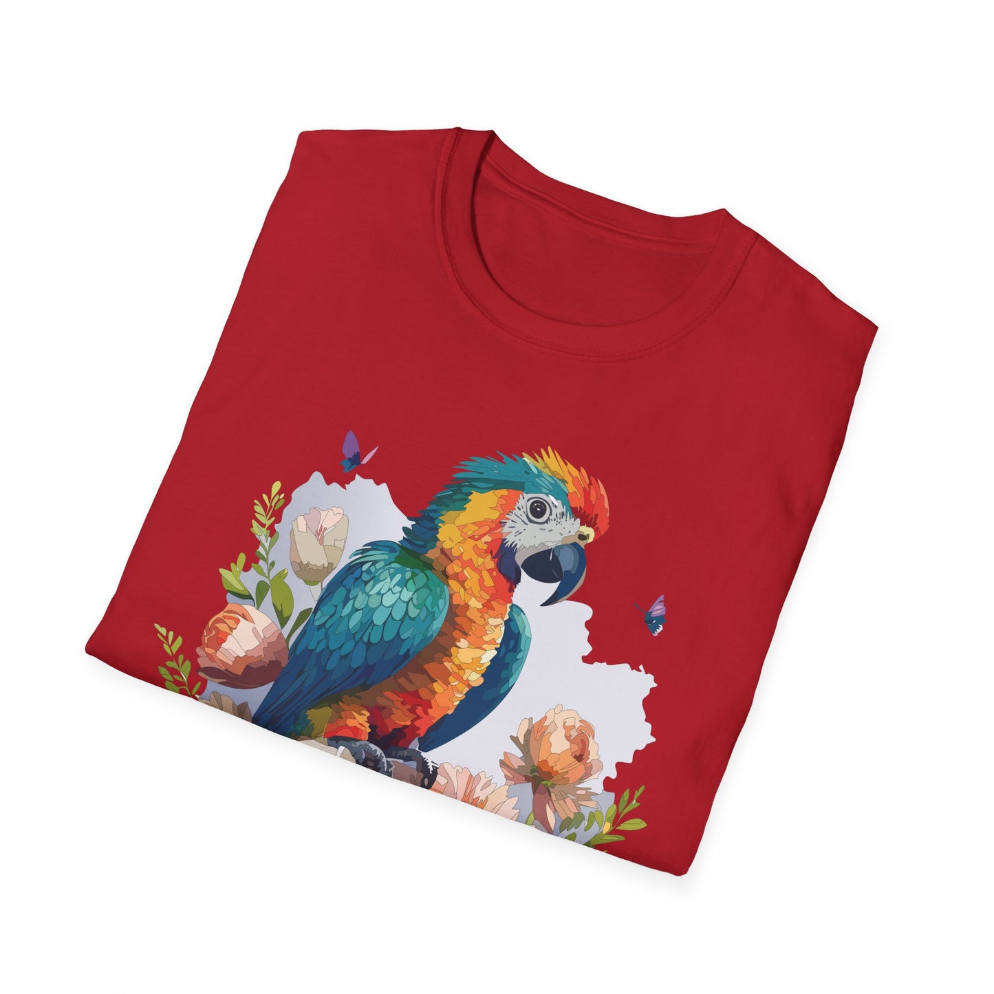 Bird T-Shirt, Floral Bird T Shirt, Shirt with Bird, Shirt with Animal