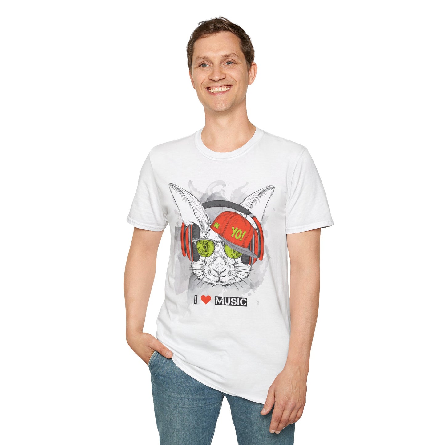 I love Music Animals Shirts, Shirt with Animals, Animals with Headphones Shirt