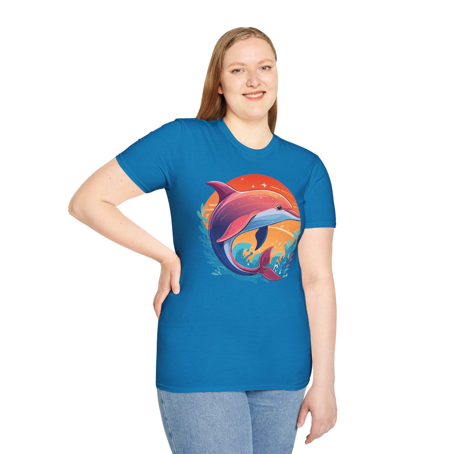Dolphin Shirts, Shirt with Dolphin, Fish Tee Shirt, Animal Shirt