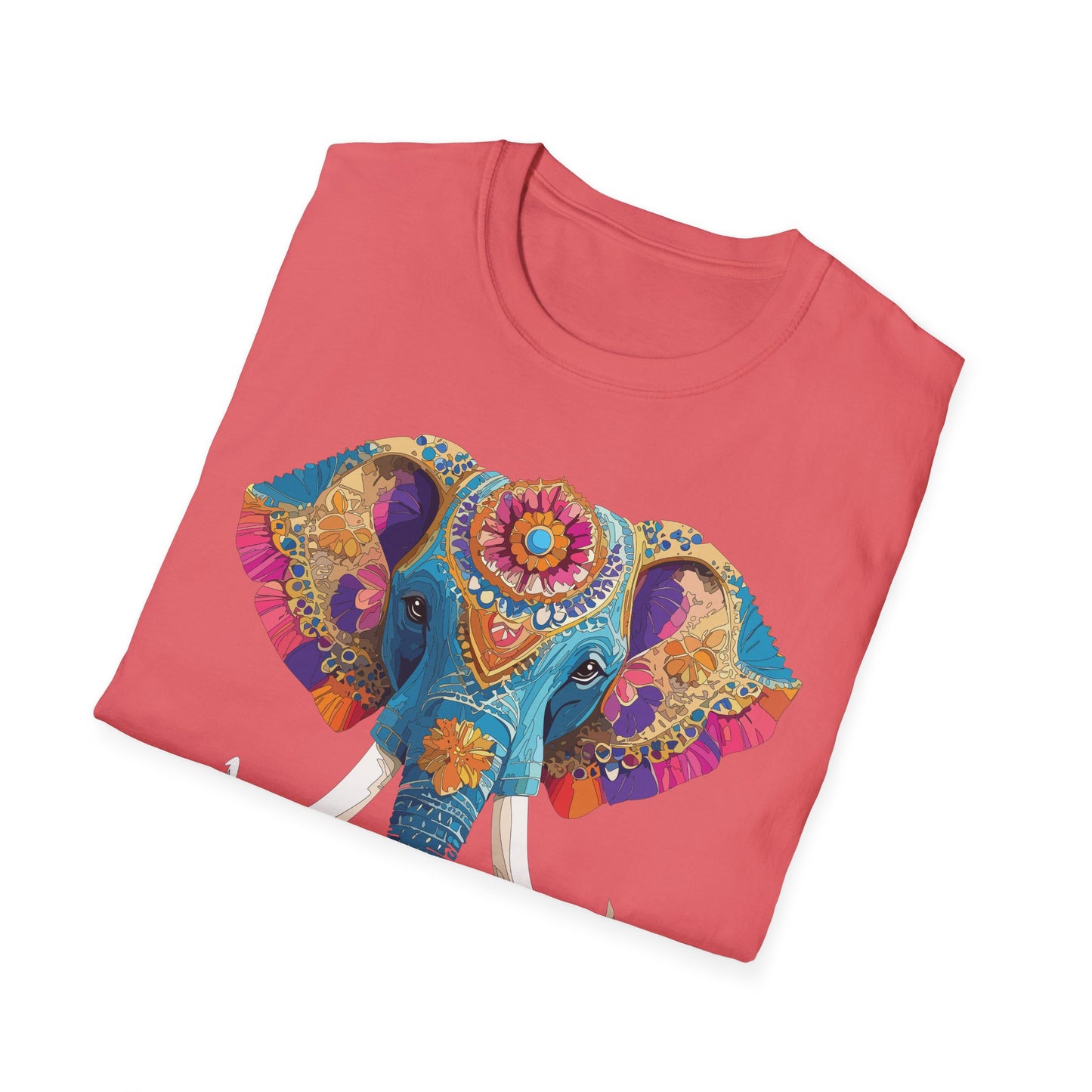 Elephant Shirt, T Shirt with Elephant, Elephant on T Shirt, T Shirt with Animation, Animals Tee Shirt