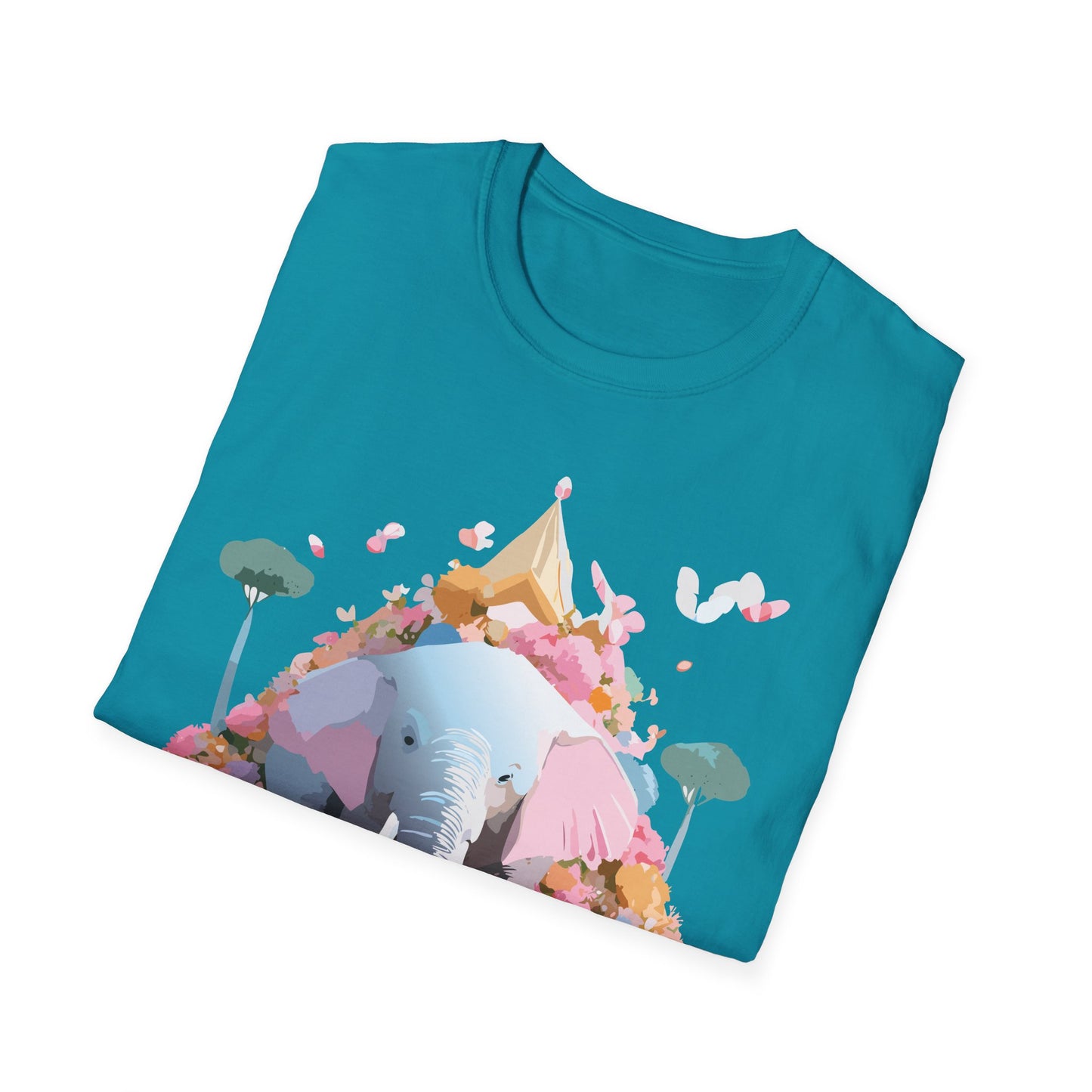 Elephant Shirt, T Shirt with Elephant, Elephant on T Shirt, T Shirt with Animation, Animals Tee Shirt