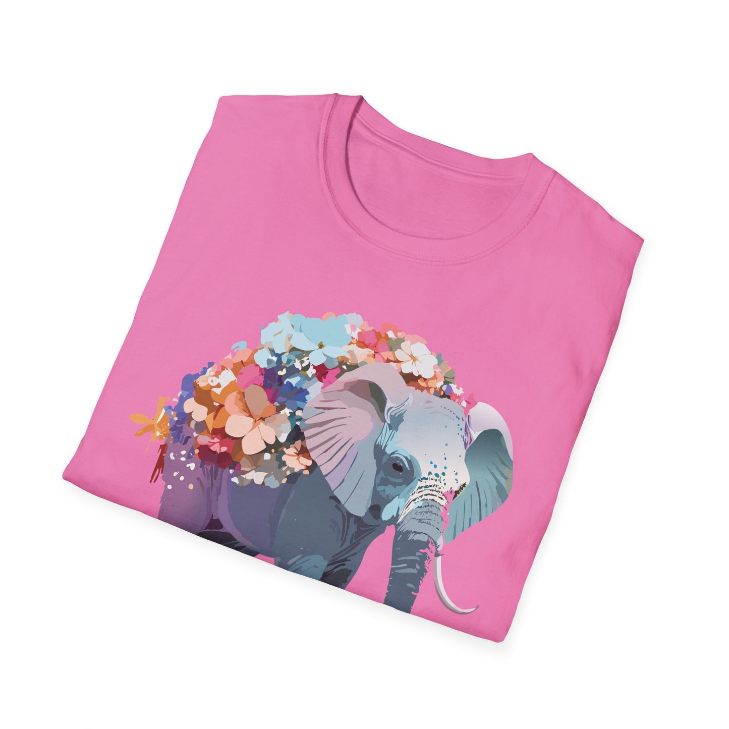 Elephant Shirt, T Shirt with Elephant, Elephant on T Shirt, T Shirt with Animation, Animals Tee Shirt