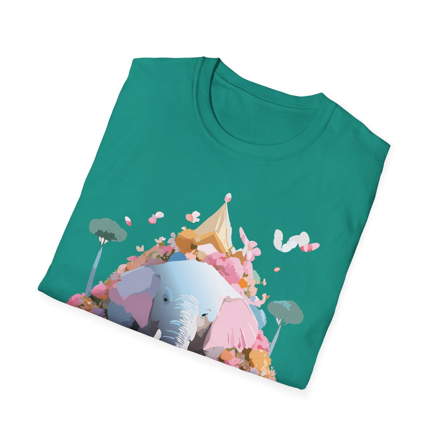 Elephant Shirt, T Shirt with Elephant, Elephant on T Shirt, T Shirt with Animation, Animals Tee Shirt