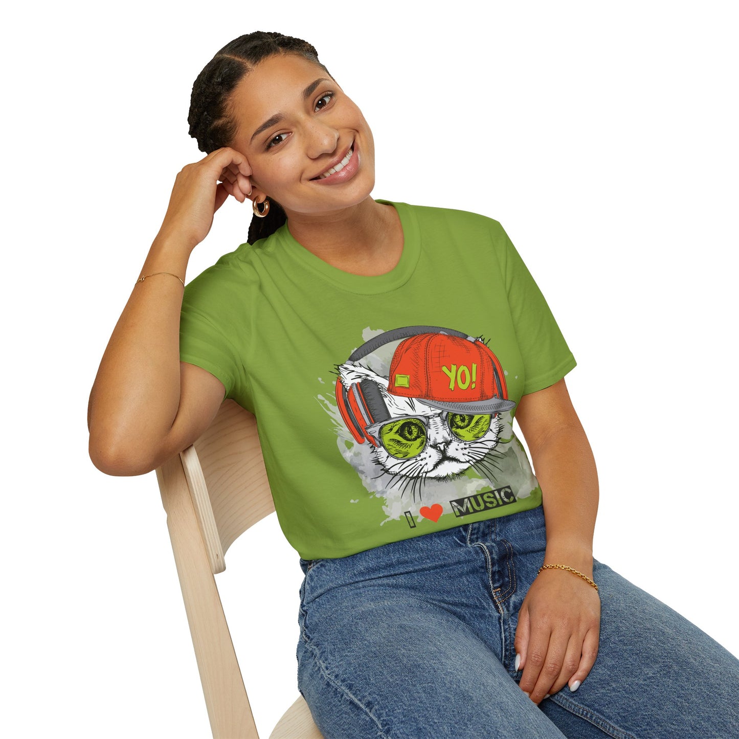 I love Music Animals Shirts, Shirt with Animals, Animals with Headphones Shirt