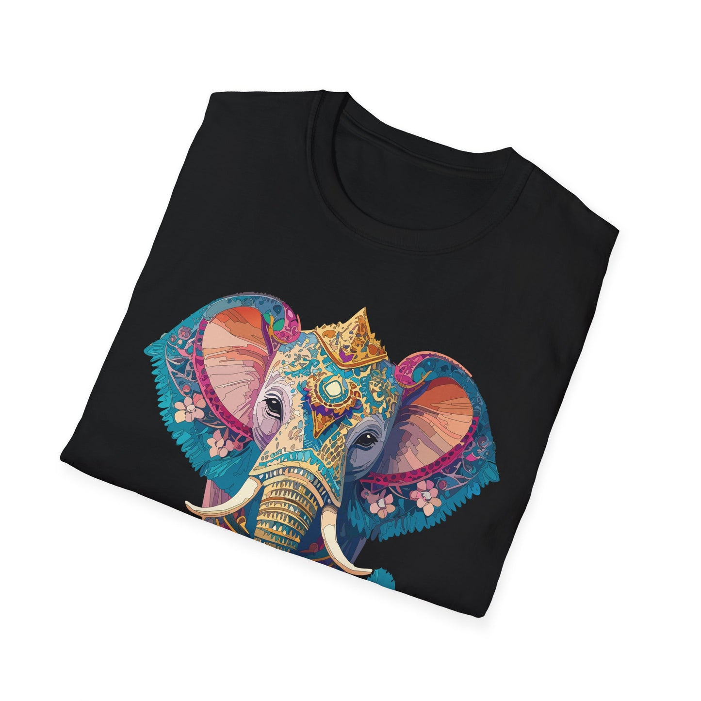 Elephant Shirt, T Shirt with Elephant, Elephant on T Shirt, T Shirt with Animation, Animals Tee Shirt
