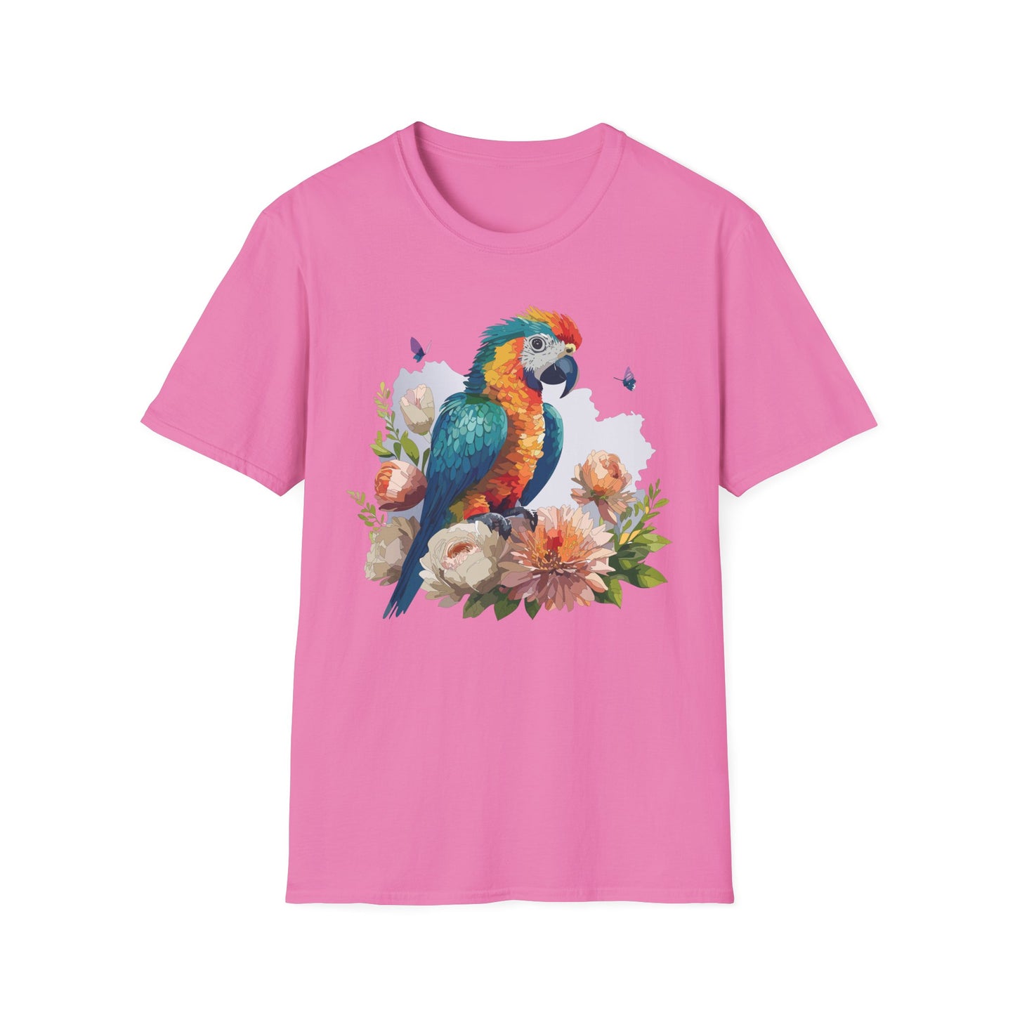 Bird T-Shirt, Floral Bird T Shirt, Shirt with Bird, Shirt with Animal