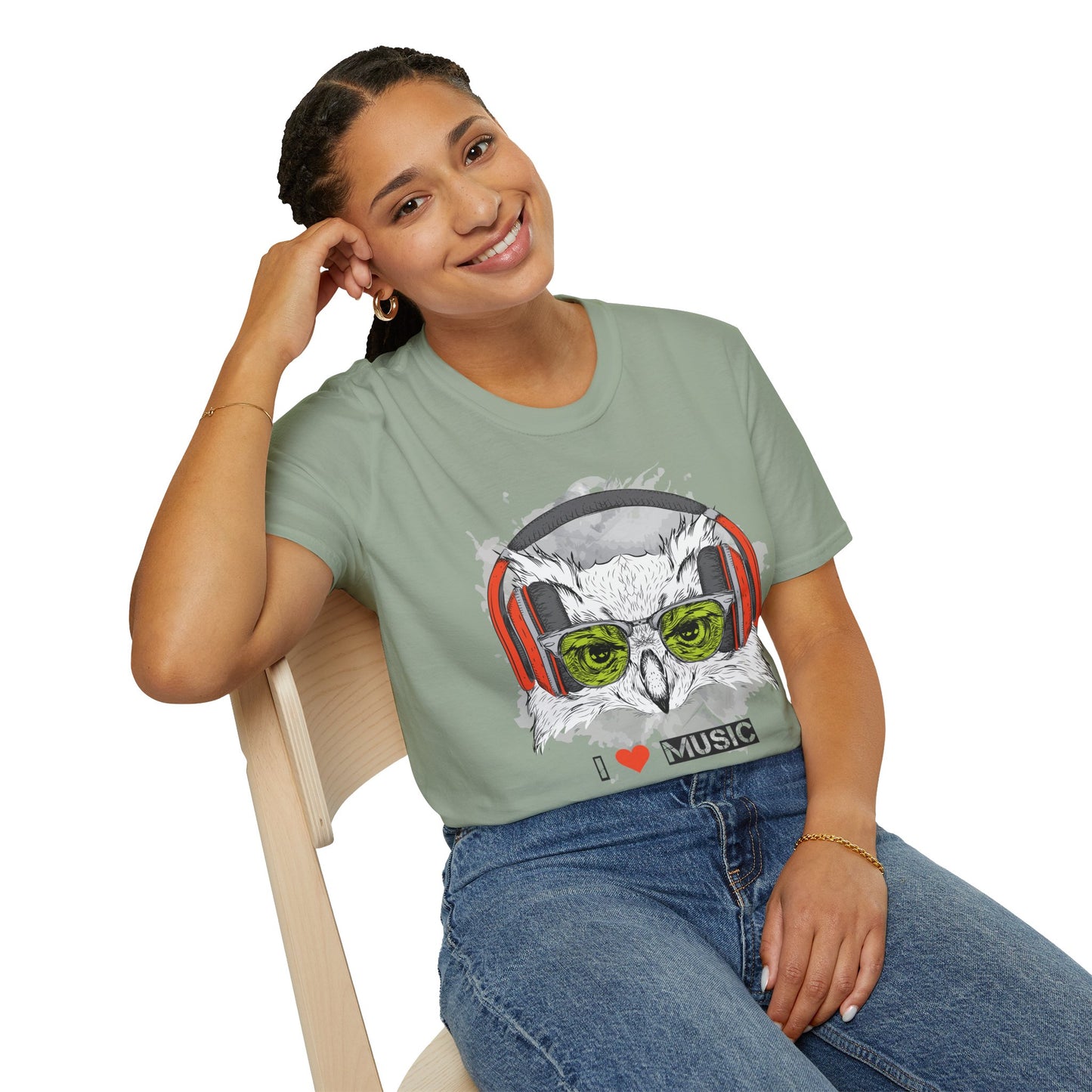I love Music Animals Shirts, Shirt with Animals, Animals with Headphones Shirt