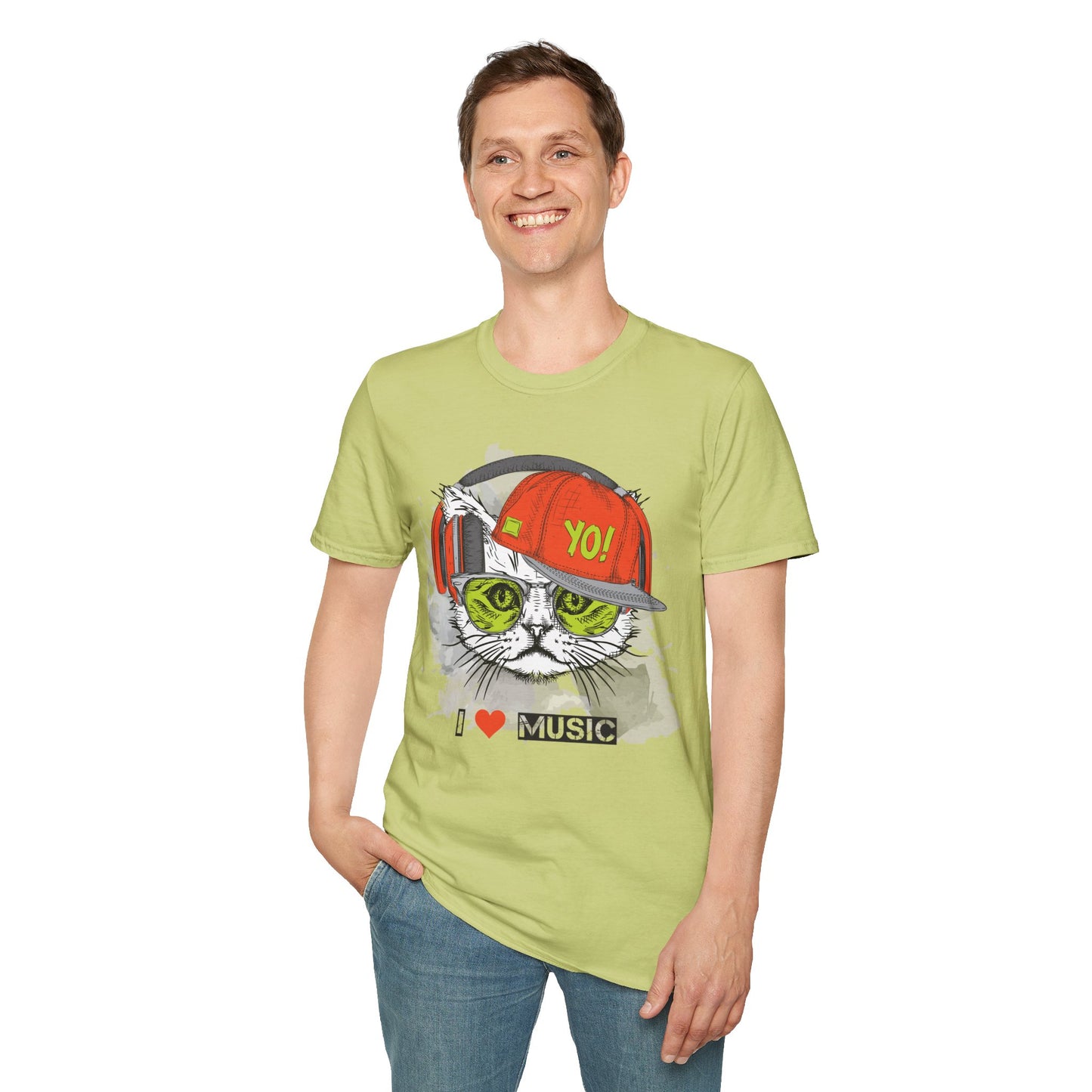 I love Music Animals Shirts, Shirt with Animals, Animals with Headphones Shirt