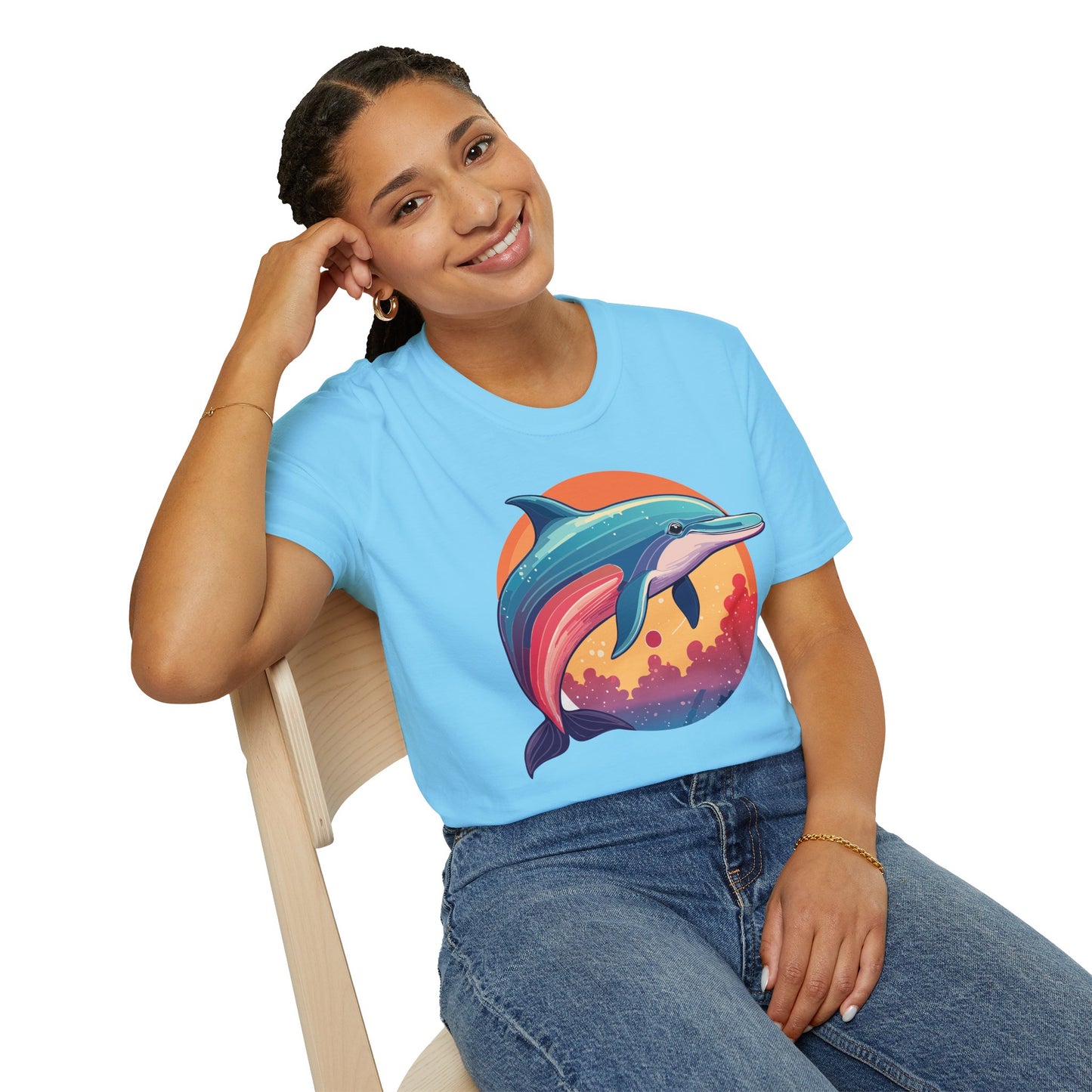 Dolphin Shirts, Shirt with Dolphin, Fish Tee Shirt, Animal Shirt