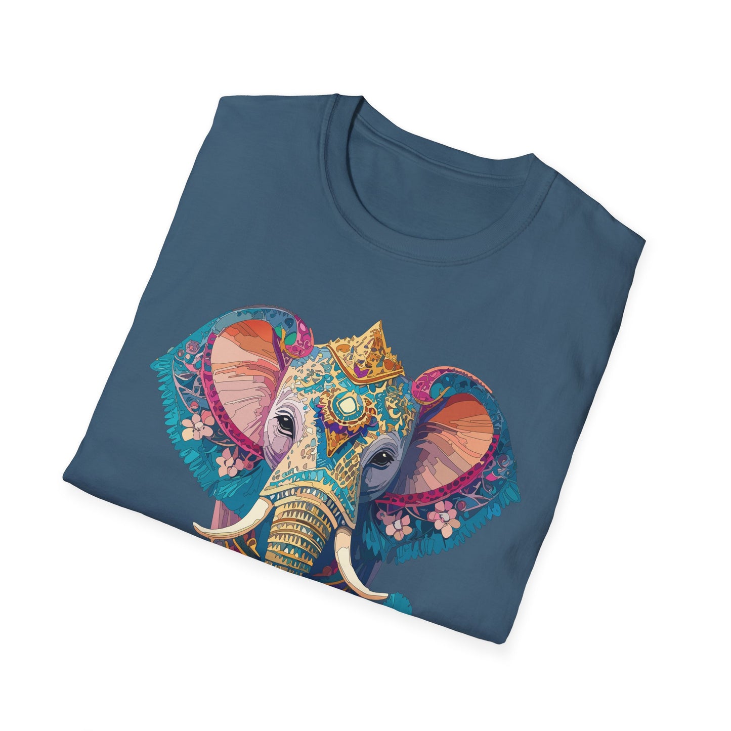 Elephant Shirt, T Shirt with Elephant, Elephant on T Shirt, T Shirt with Animation, Animals Tee Shirt