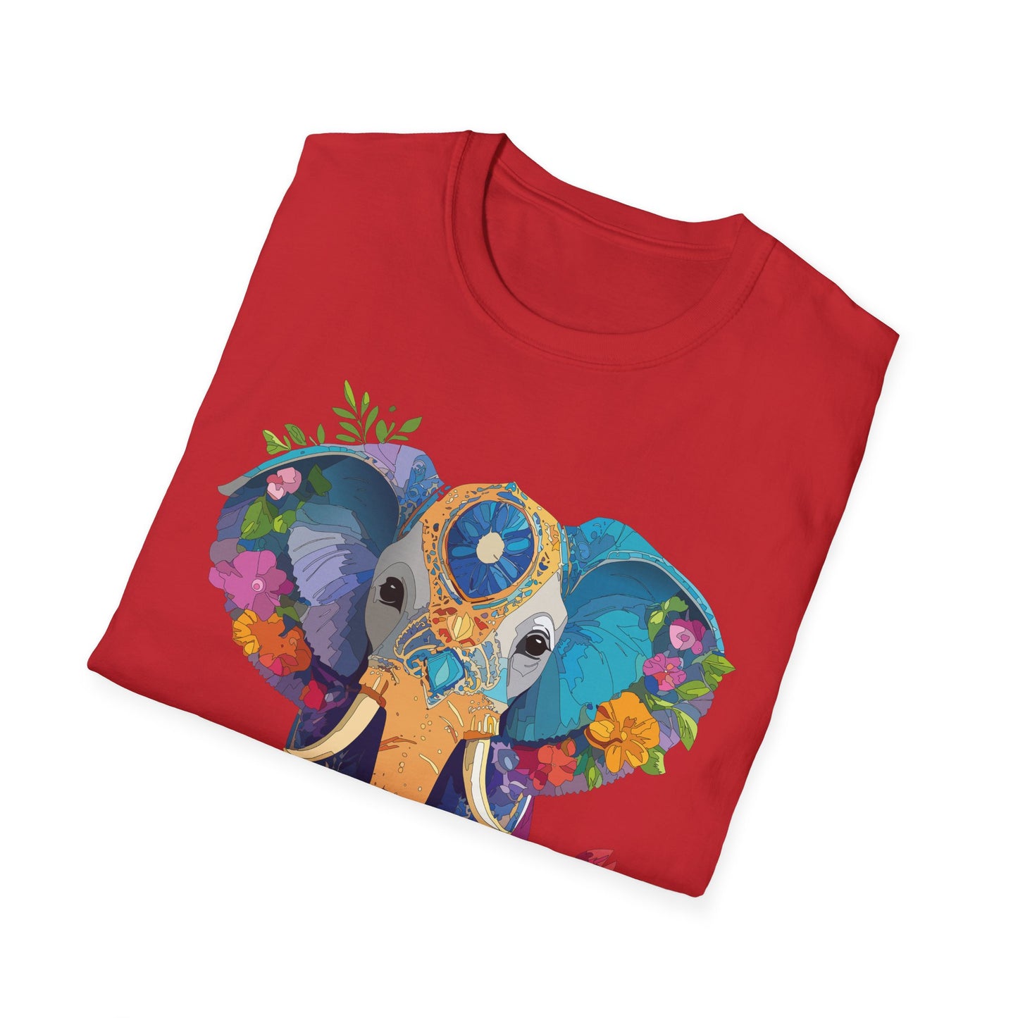 Elephant Shirt, T Shirt with Elephant, Elephant on T Shirt, T Shirt with Animation, Animals Tee Shirt