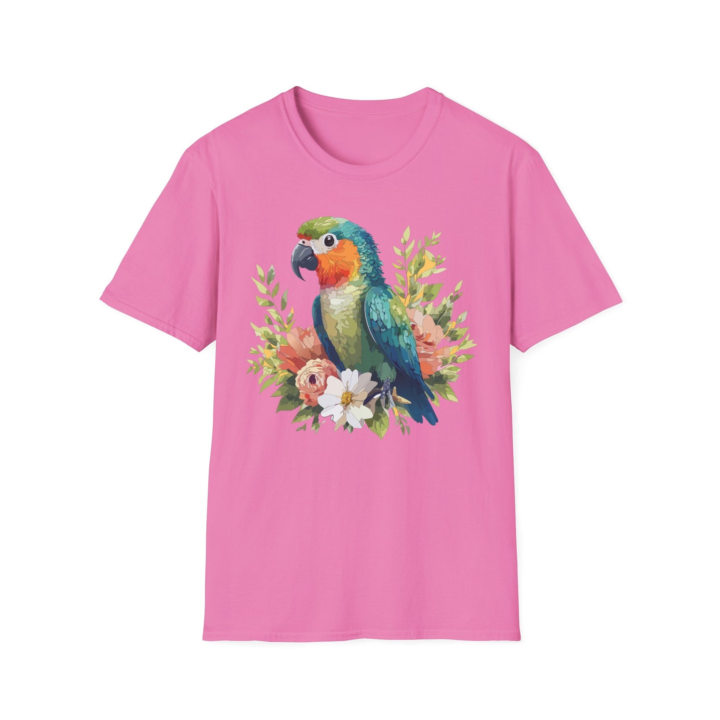 Bird T-Shirt, Floral Bird T Shirt, Shirt with Bird, Shirt with Animal