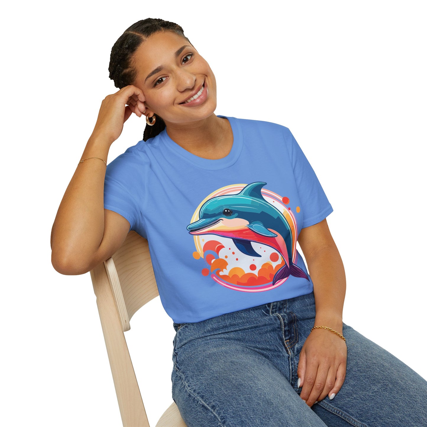 Dolphin Shirts, Shirt with Dolphin, Fish Tee Shirt, Animal Shirt