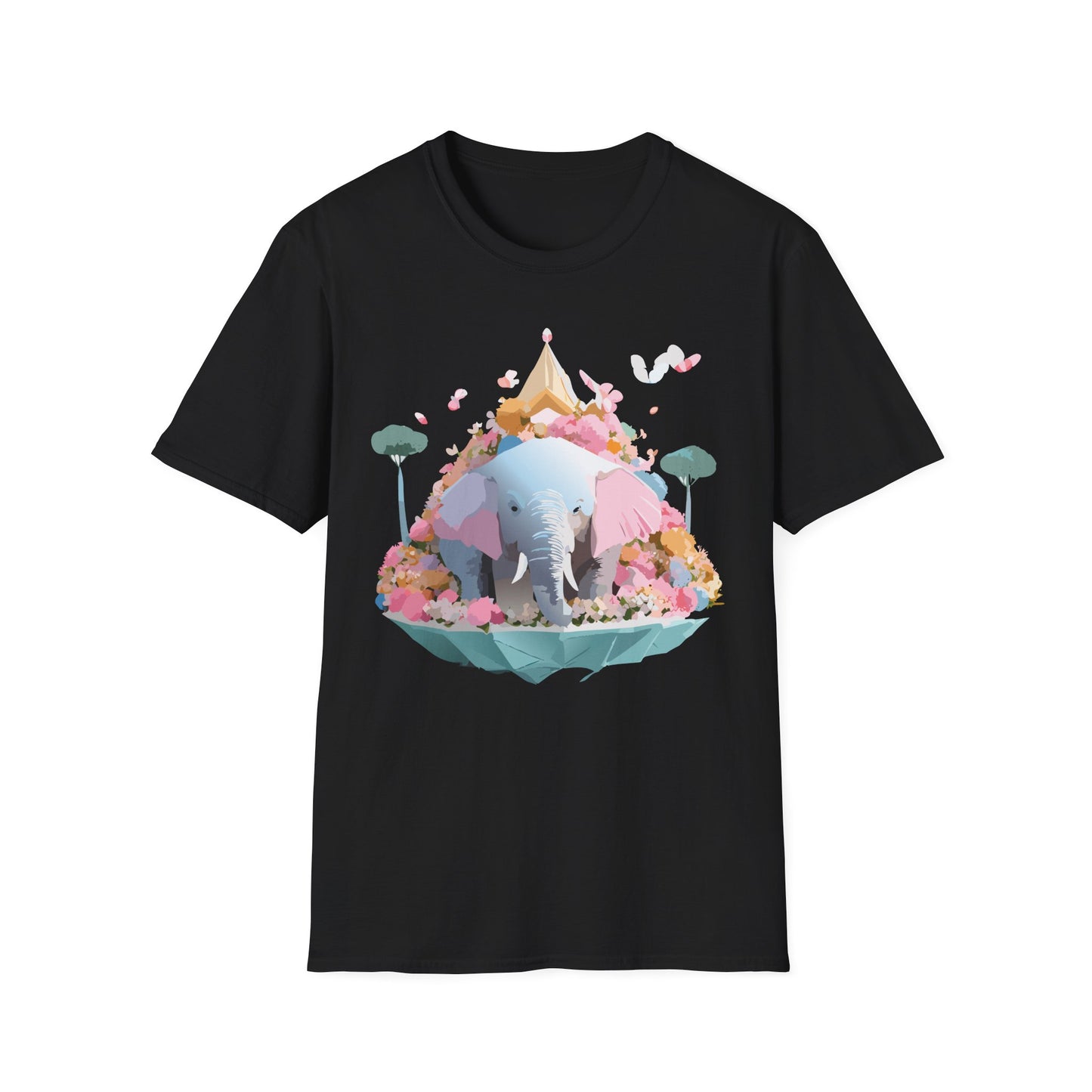 Elephant Shirt, T Shirt with Elephant, Elephant on T Shirt, T Shirt with Animation, Animals Tee Shirt