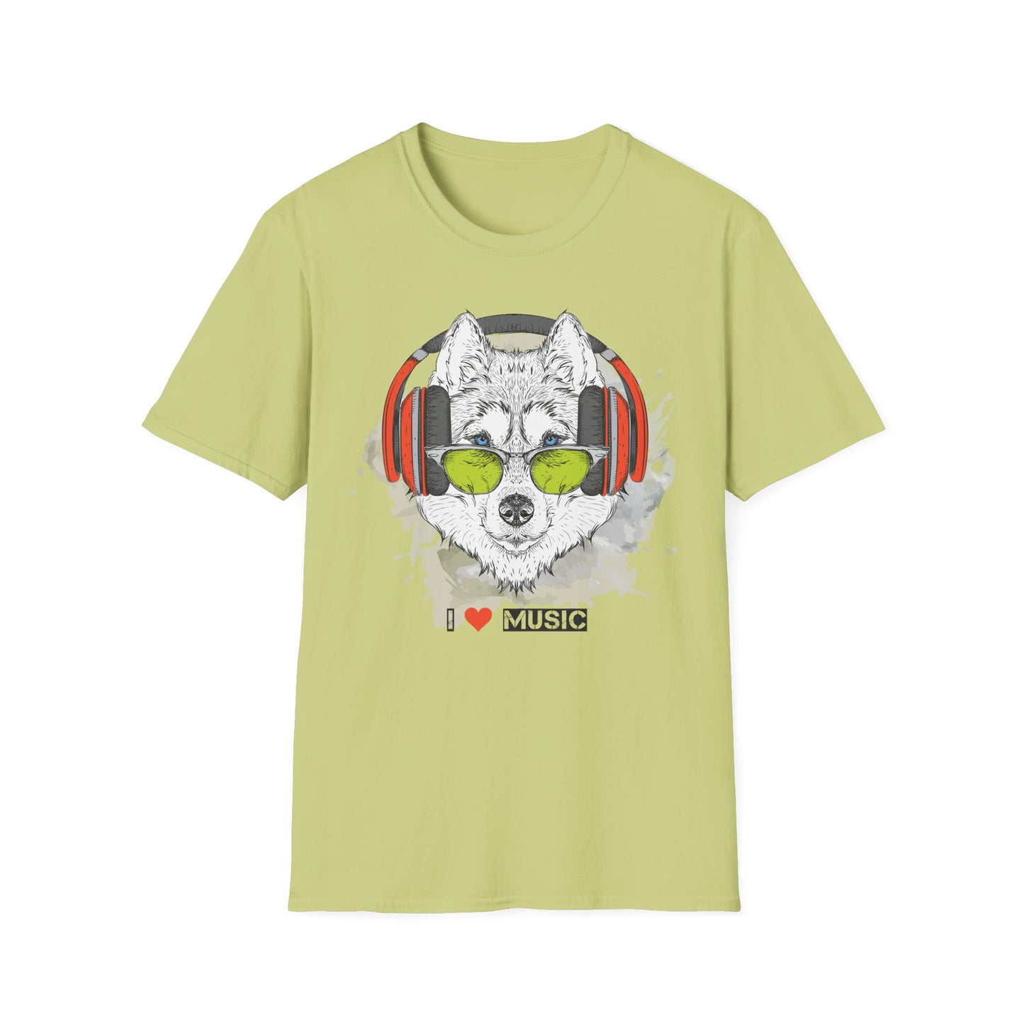 I love Music Animals Shirts, Shirt with Animals, Animals with Headphones Shirt