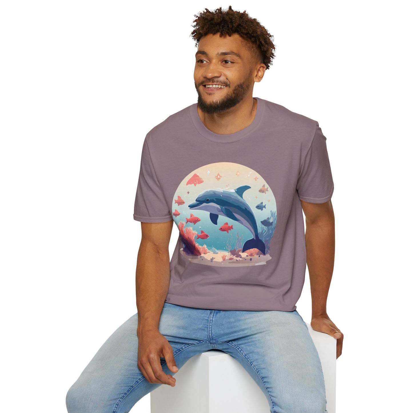 Dolphin Shirts, Shirt with Dolphin, Fish Tee Shirt, Animal Shirt