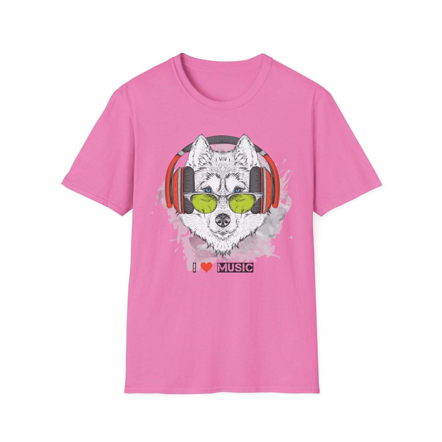 I love Music Animals Shirts, Shirt with Animals, Animals with Headphones Shirt