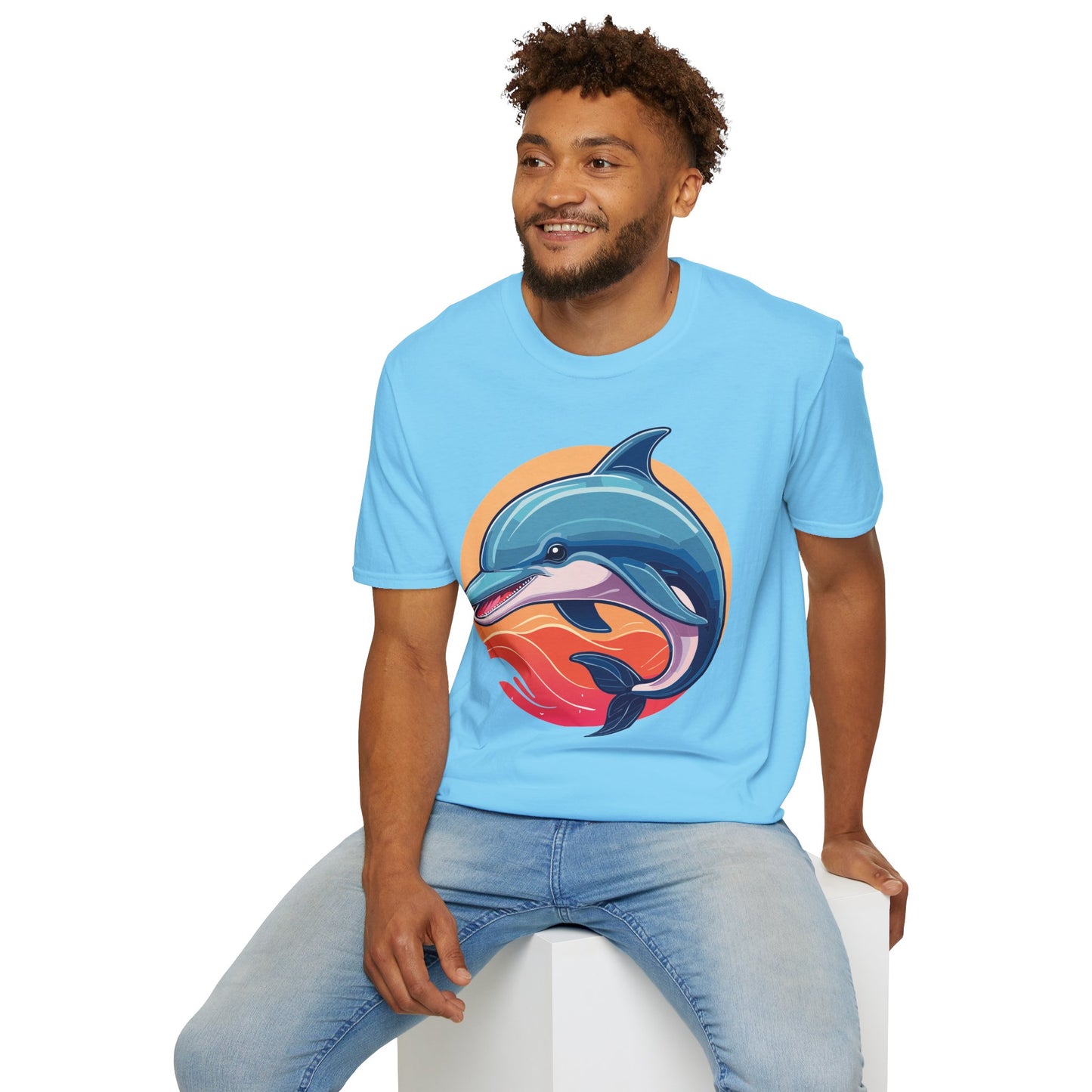 Dolphin Shirts, Shirt with Dolphin, Fish Tee Shirt, Animal Shirt