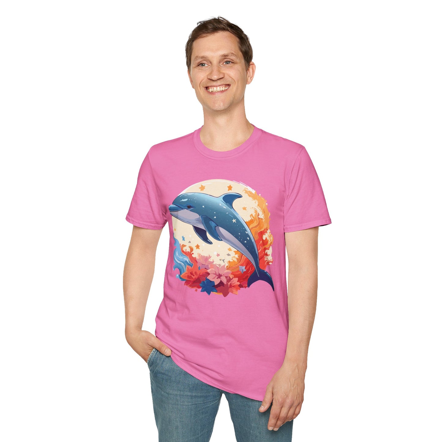 Dolphin Shirts, Shirt with Dolphin, Fish Tee Shirt, Animal Shirt
