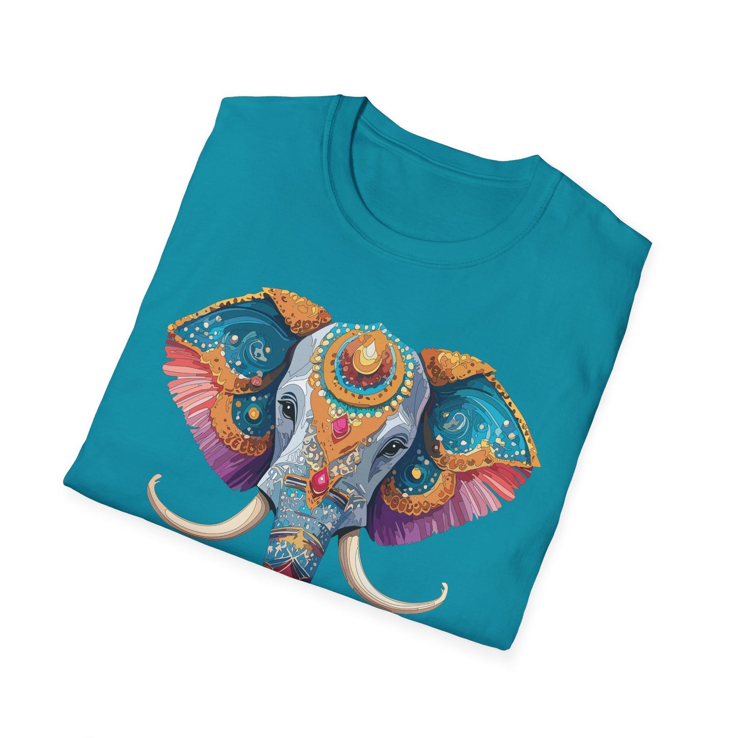 Elephant Shirt, T Shirt with Elephant, Elephant on T Shirt, T Shirt with Animation, Animals Tee Shirt