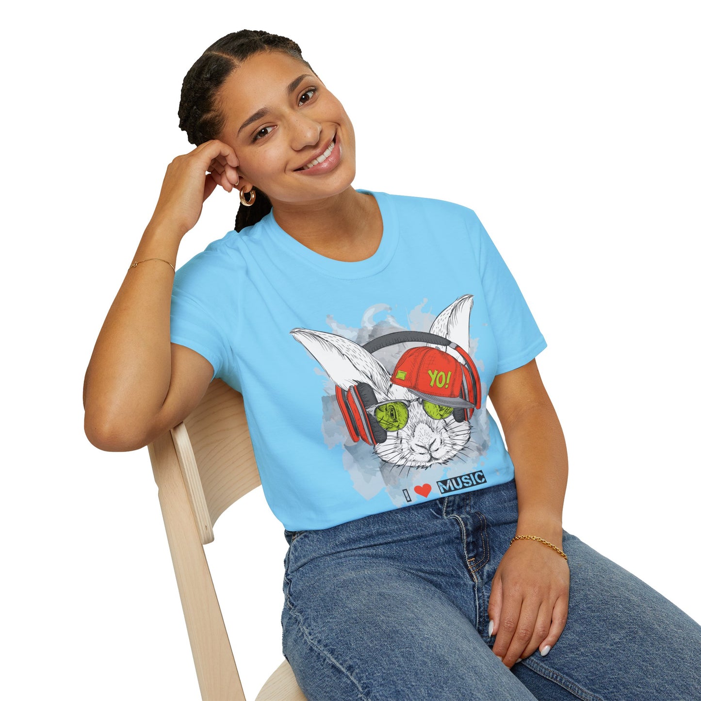 I love Music Animals Shirts, Shirt with Animals, Animals with Headphones Shirt