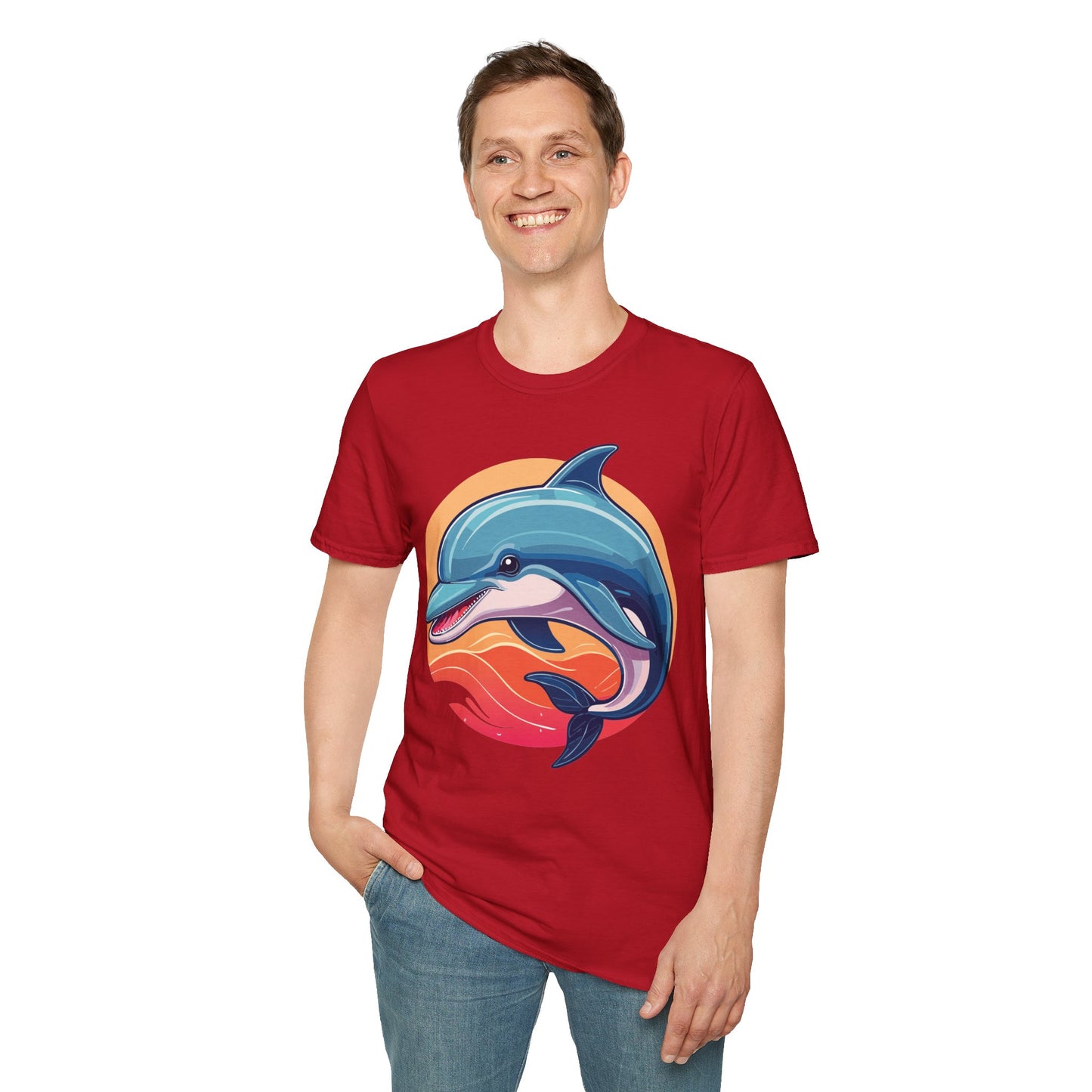 Dolphin Shirts, Shirt with Dolphin, Fish Tee Shirt, Animal Shirt