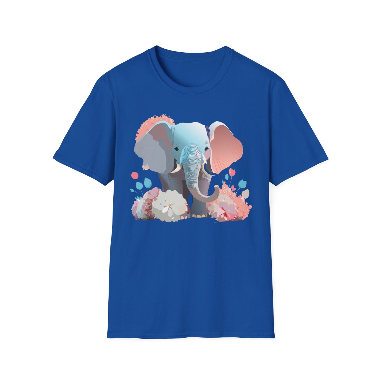 Elephant Shirt, T Shirt with Elephant, Elephant on T Shirt, T Shirt with Animation, Animals Tee Shirt