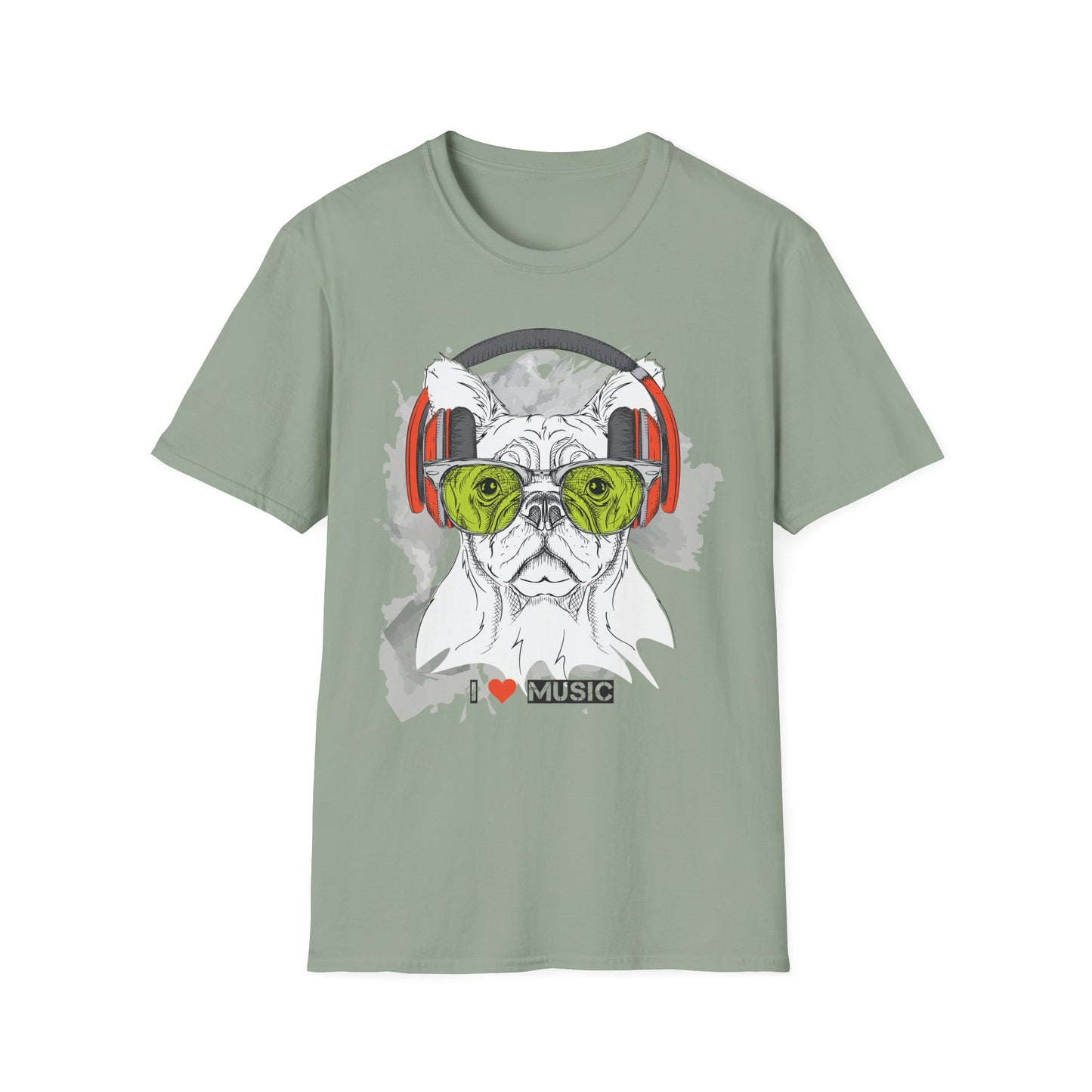I love Music Animals Shirts, Shirt with Animals, Animals with Headphones Shirt