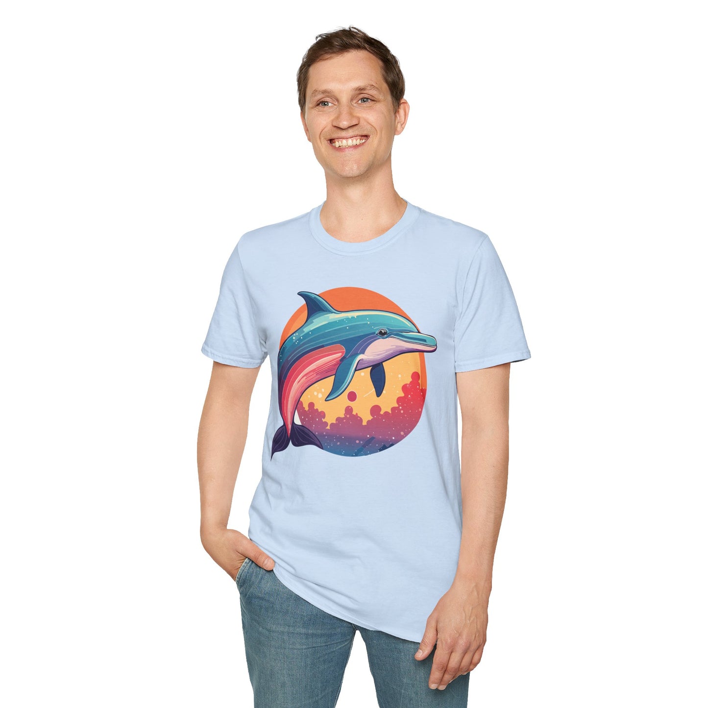Dolphin Shirts, Shirt with Dolphin, Fish Tee Shirt, Animal Shirt