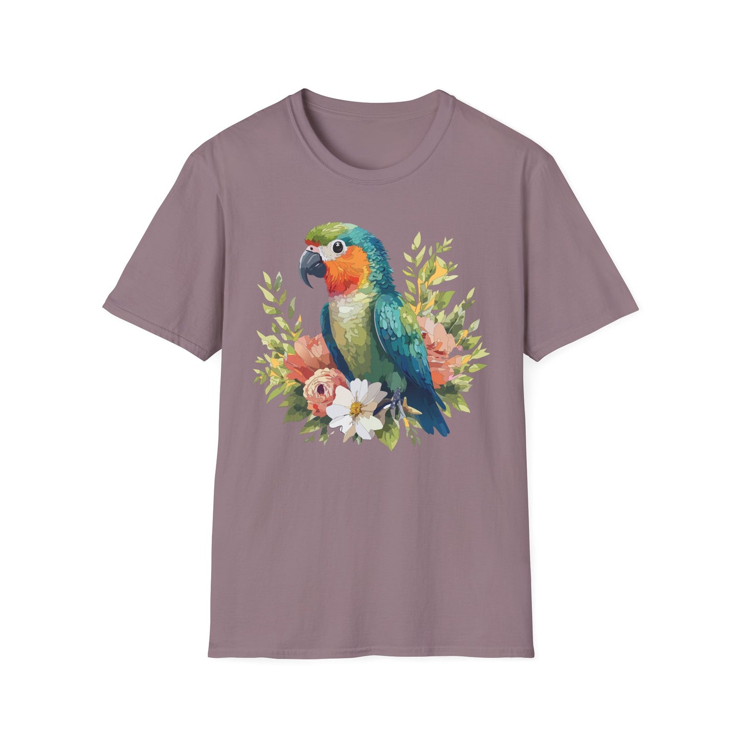 Bird T-Shirt, Floral Bird T Shirt, Shirt with Bird, Shirt with Animal