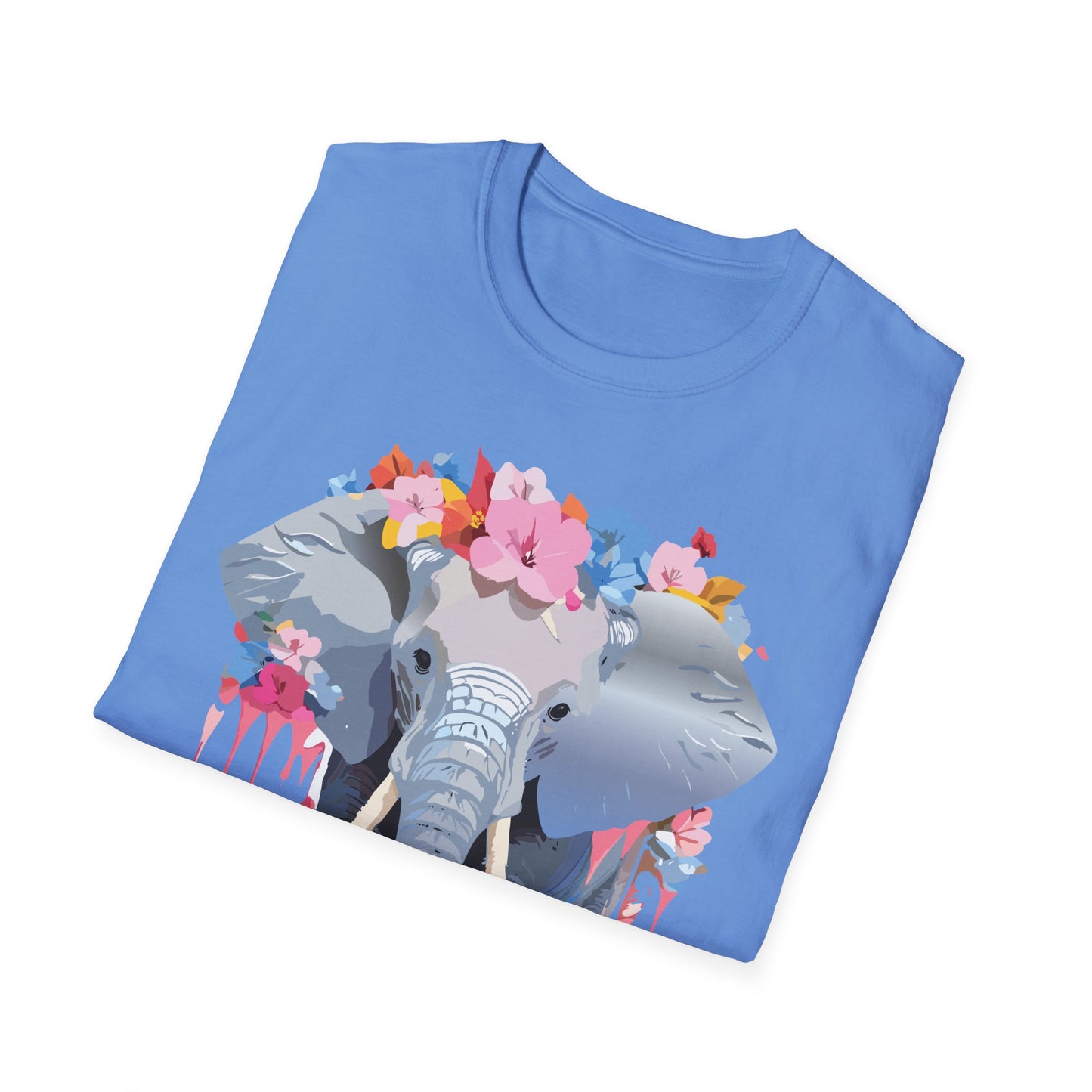 Elephant Shirt, T Shirt with Elephant, Elephant on T Shirt, T Shirt with Animation, Animals Tee Shirt