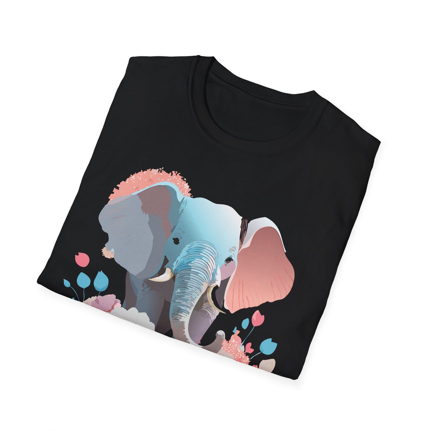 Elephant Shirt, T Shirt with Elephant, Elephant on T Shirt, T Shirt with Animation, Animals Tee Shirt