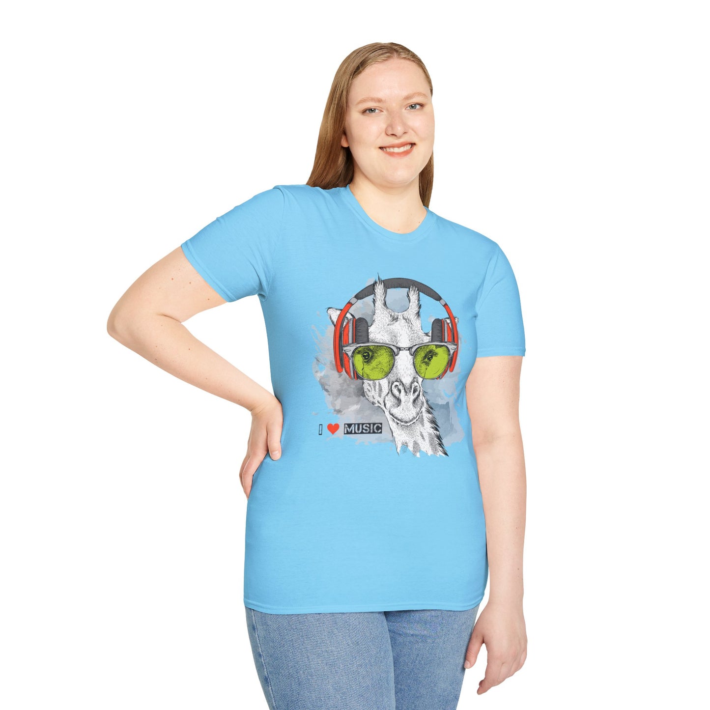 I love Music Animals Shirts, Shirt with Animals, Animals with Headphones Shirt