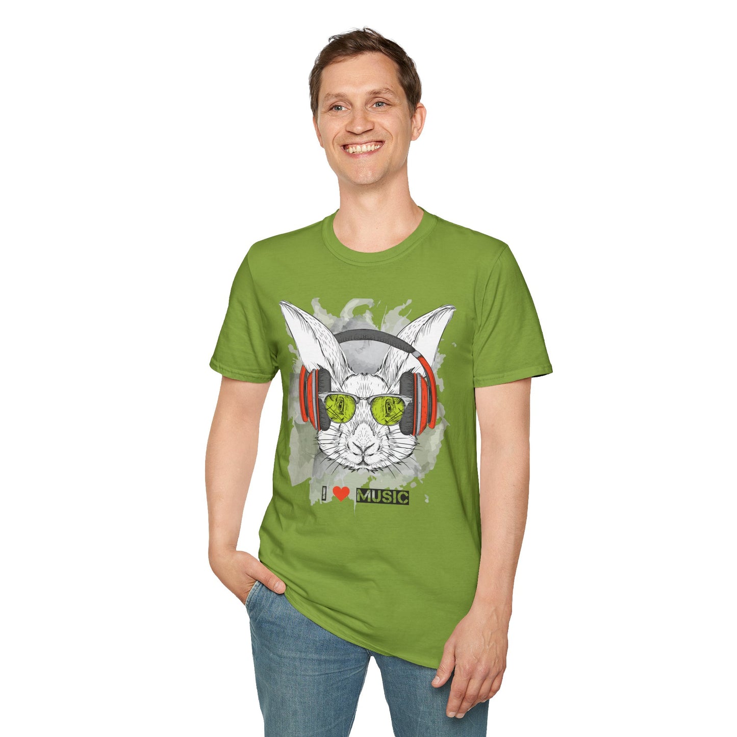 I love Music Animals Shirts, Shirt with Animals, Animals with Headphones Shirt