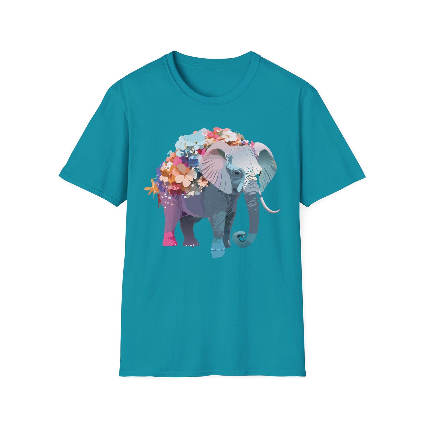 Elephant Shirt, T Shirt with Elephant, Elephant on T Shirt, T Shirt with Animation, Animals Tee Shirt