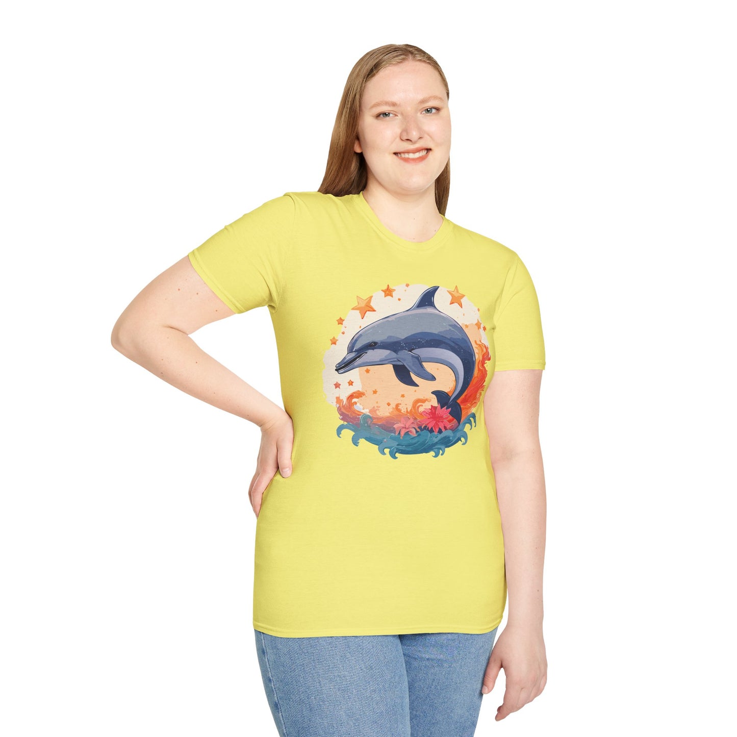 Dolphin Shirts, Shirt with Dolphin, Fish Tee Shirt, Animal Shirt