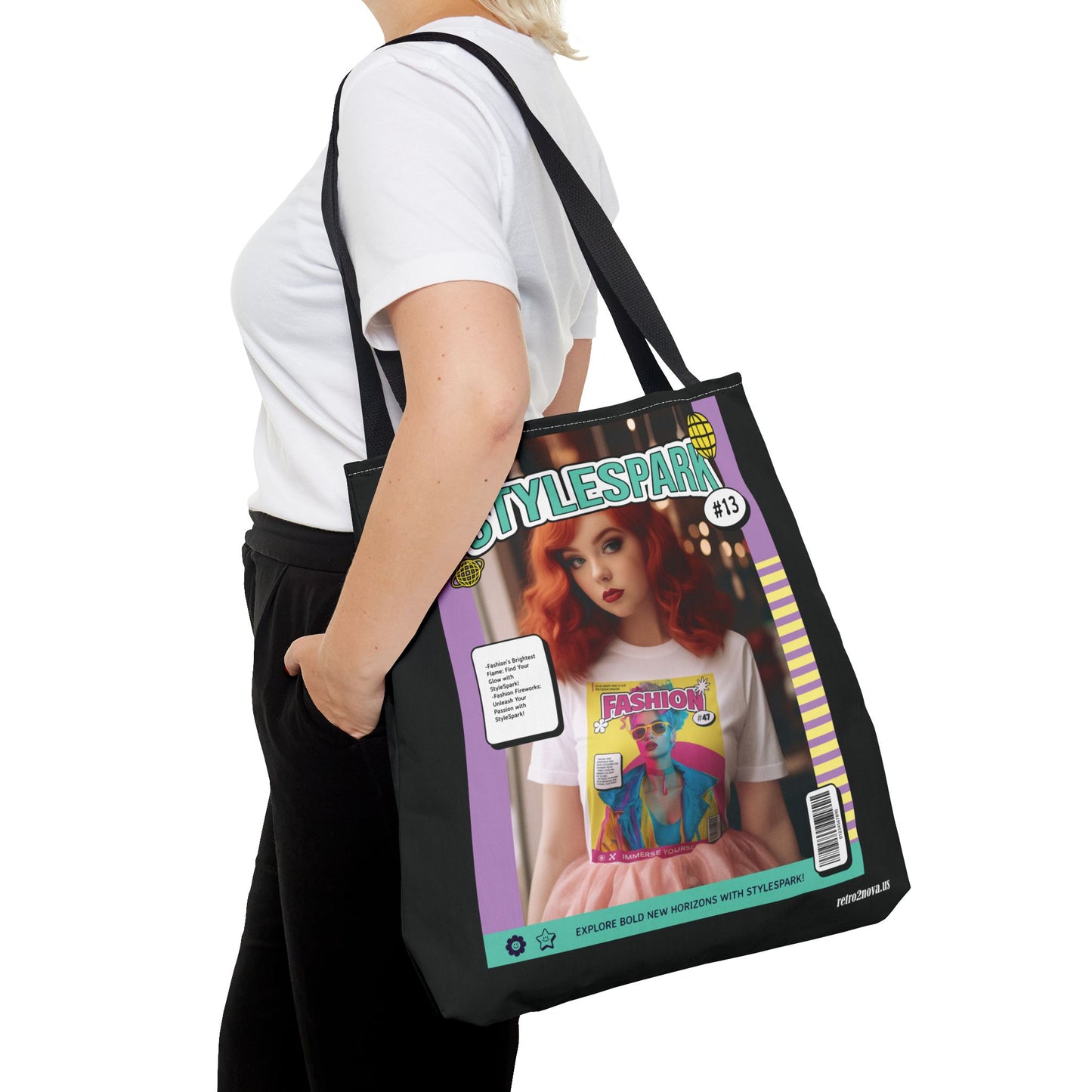 Canvas Tote Bag - Magazine Cover - retro2nova