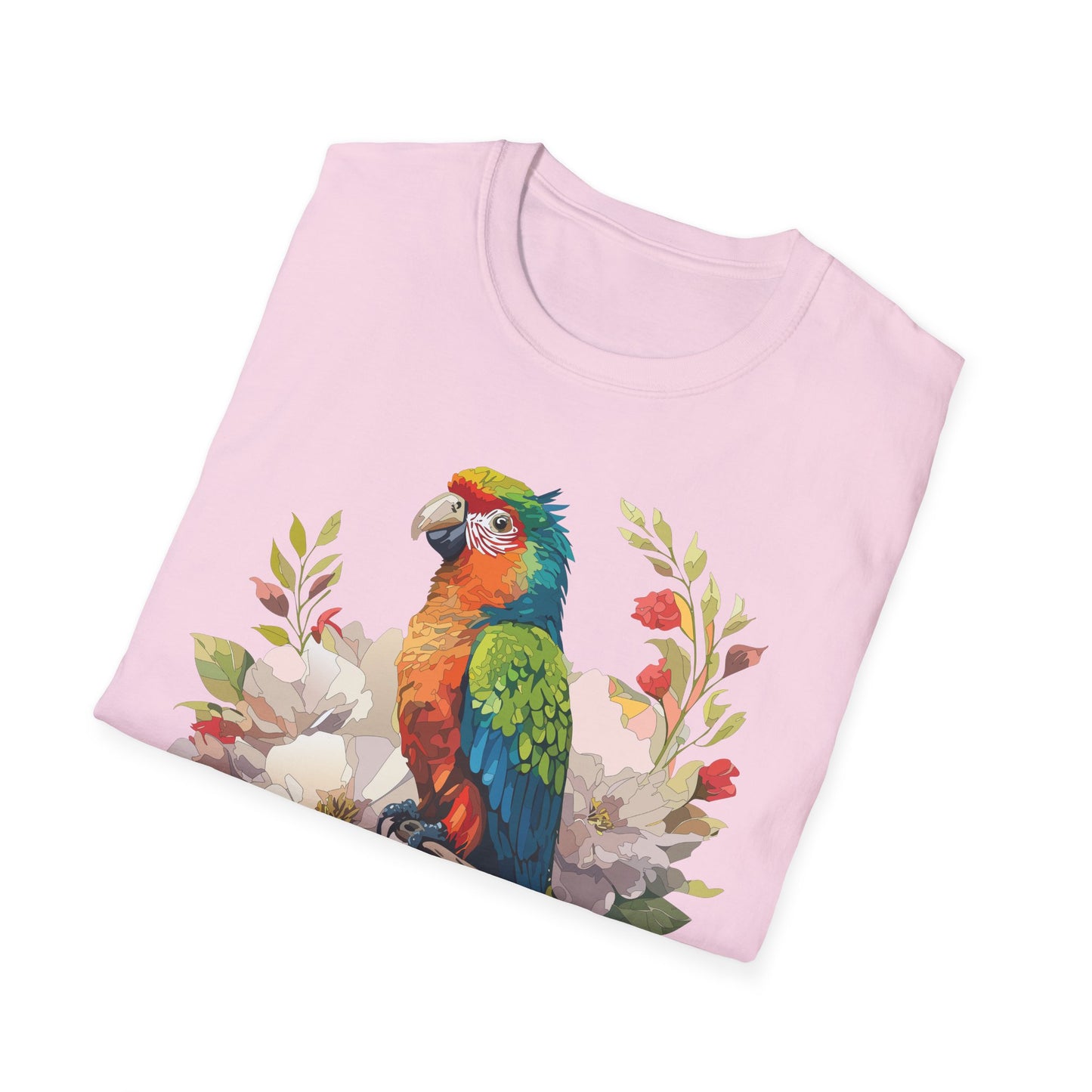 Bird T-Shirt, Floral Bird T Shirt, Shirt with Bird, Shirt with Animal