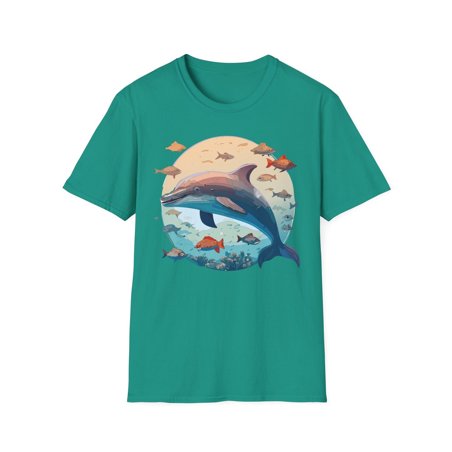 Dolphin Shirts, Shirt with Dolphin, Fish Tee Shirt, Animal Shirt