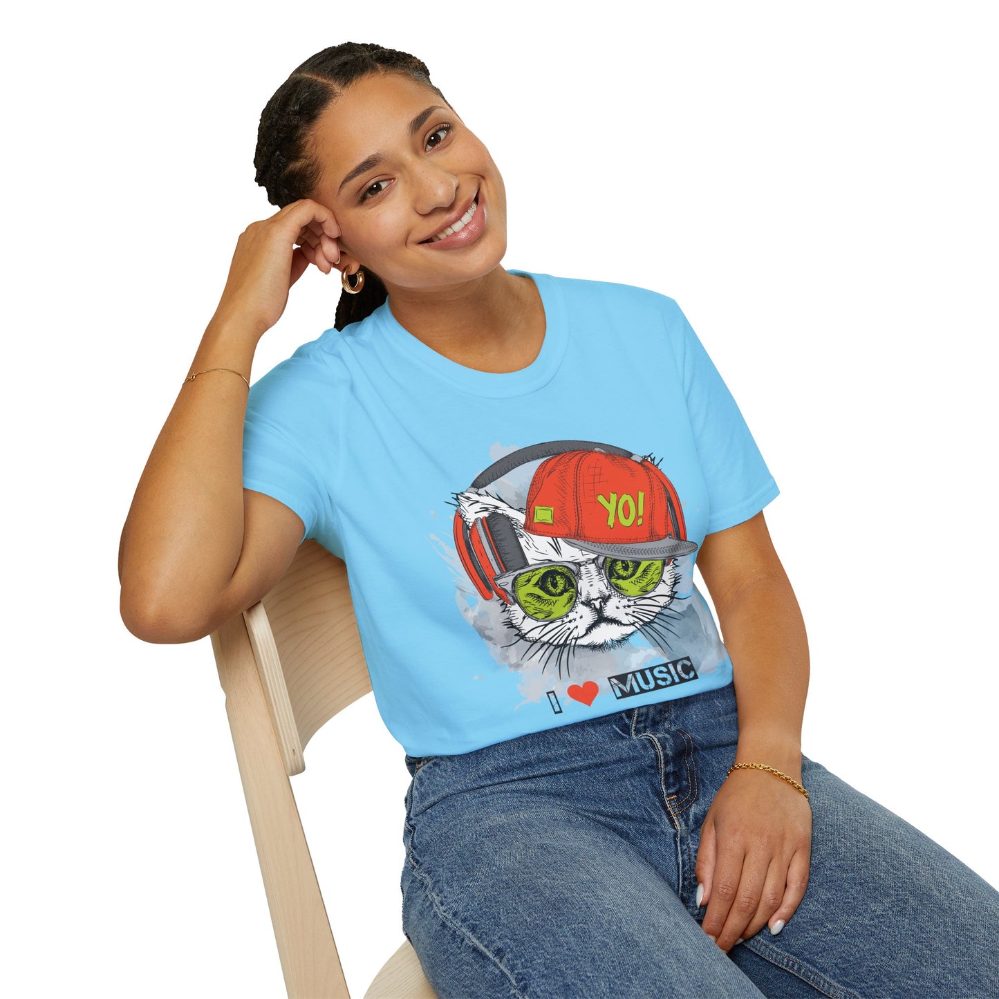 I love Music Animals Shirts, Shirt with Animals, Animals with Headphones Shirt