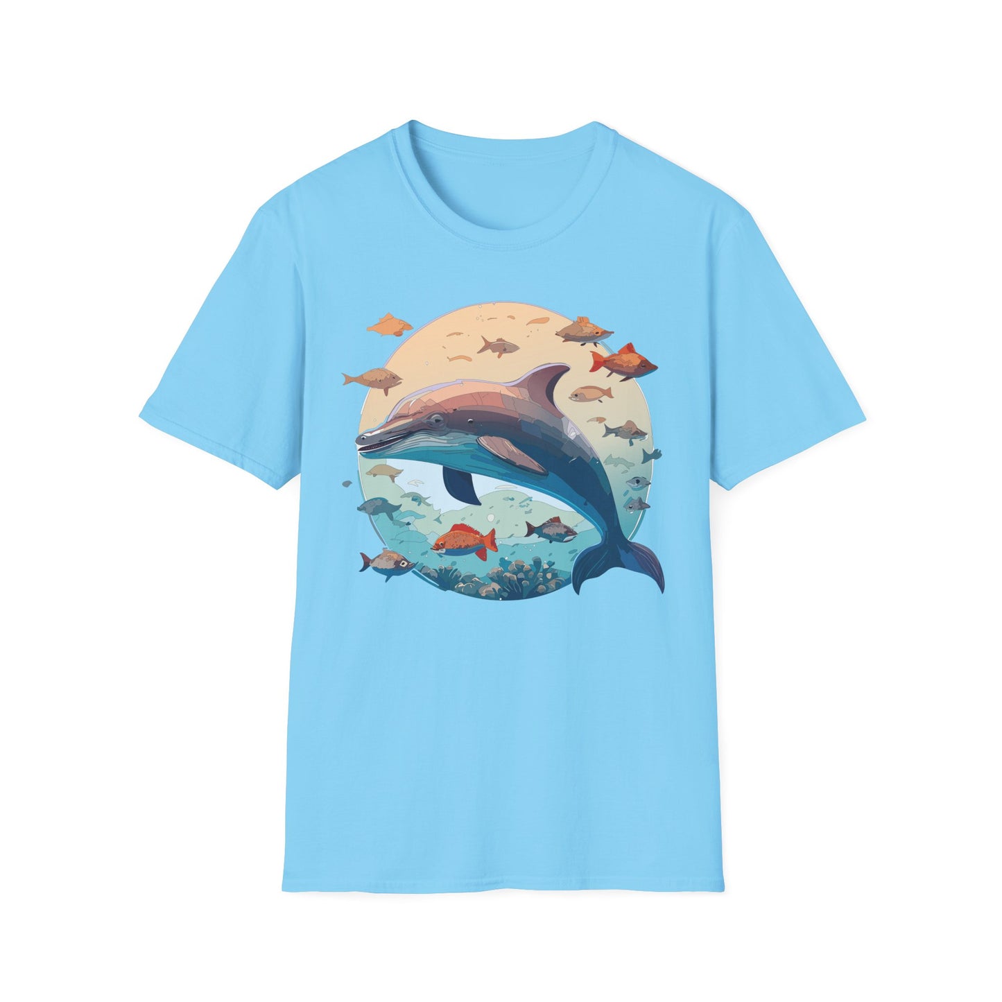 Dolphin Shirts, Shirt with Dolphin, Fish Tee Shirt, Animal Shirt